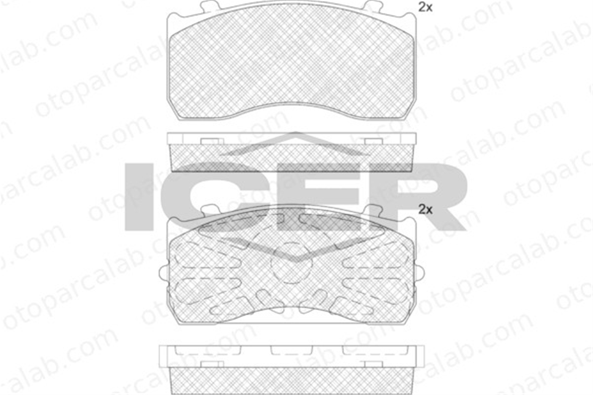 FERBE 83908 Fren Disk Balata Ön MAN F90 MERCEDES-BENZ AROCS 4211210 4211010