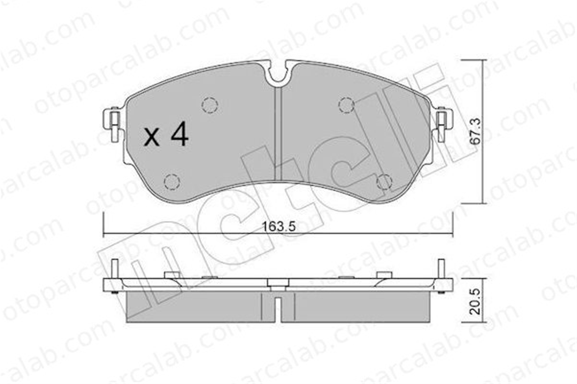 FERBE 95201 Fren Disk Balata Ön VW CRAFTER Panelvan/Van MAN TGE Panelvan/Van 65508206000 2N0698151