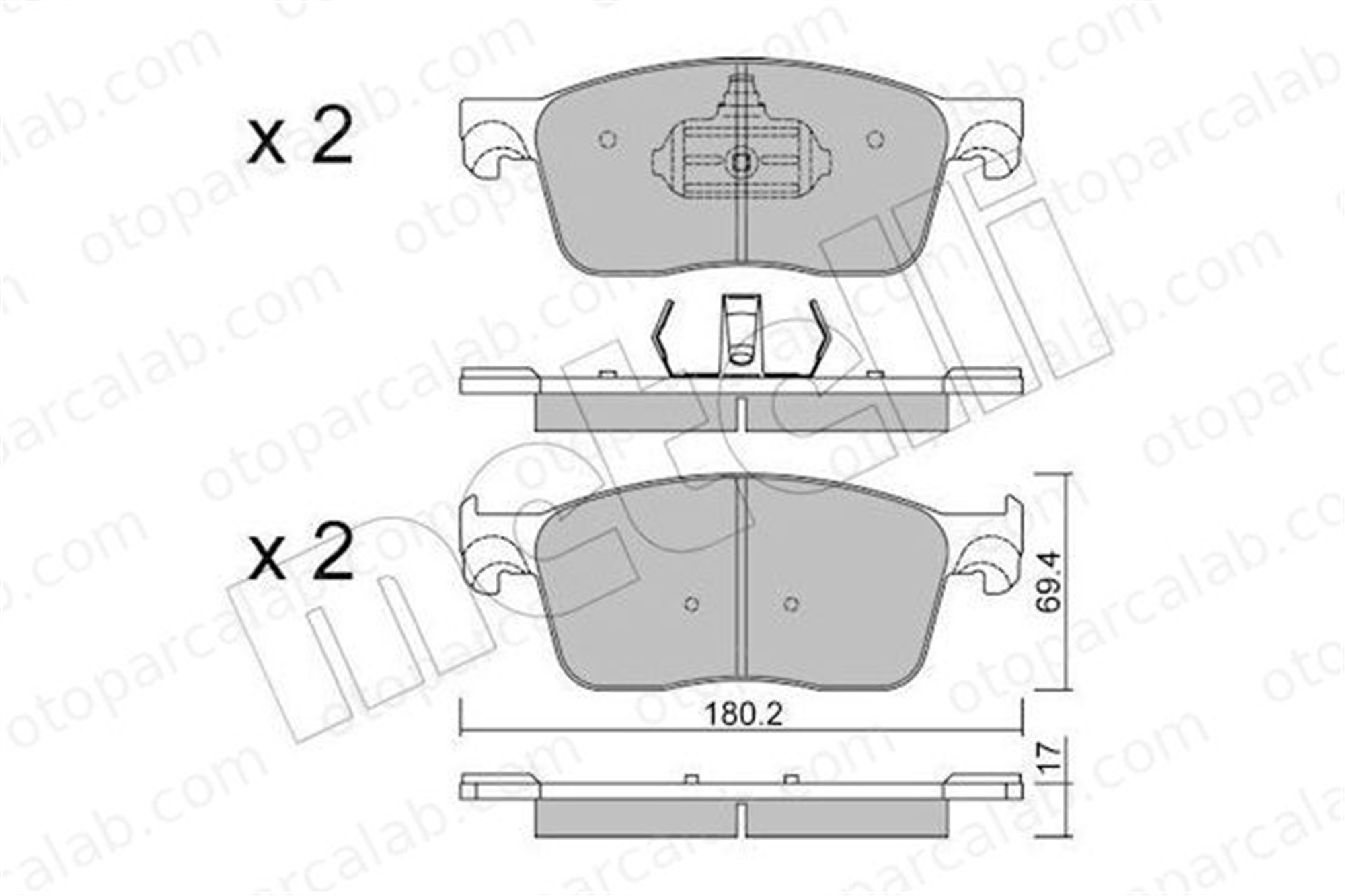 FERBE 97100 Fren Disk Balata Ön CITROËN SPACETOURER Minibüs/Otobüs JUMPY Panelvan/Van 1613260780 1680791780