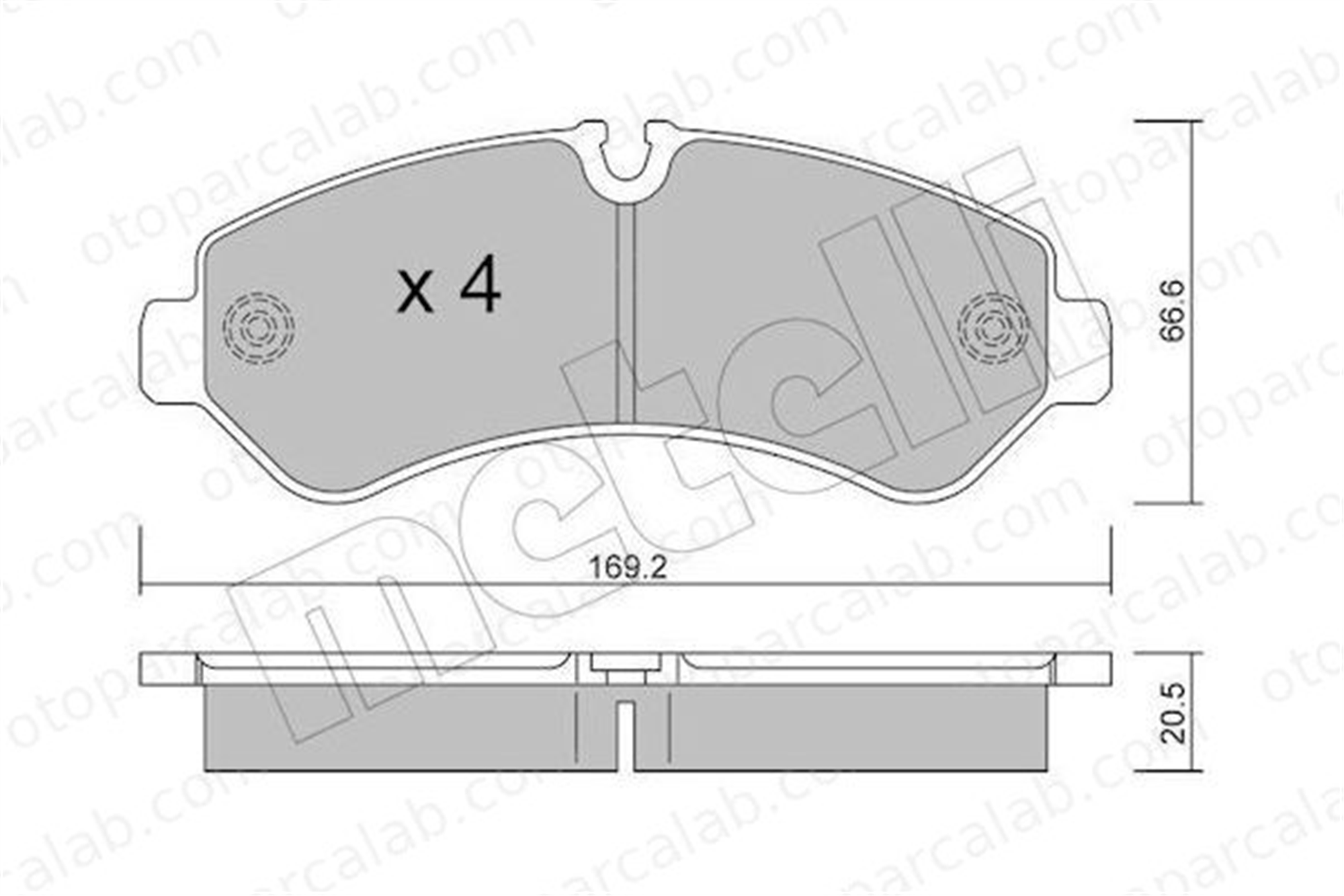 FERBE 98600 Fren Disk Balata Arka MERCEDES-BENZ SPRINTER 4-t Panelvan/Van SPRINTER 4-t Platform şasi 9074205201 9074208700