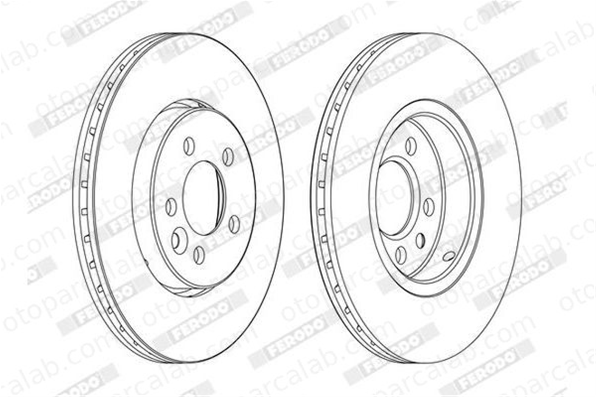 FERODO DDF1080C Fren Disk Ayna Ön Sağ ve Sol MG MG ZT MG ZT- T GBD90844 SDB000880