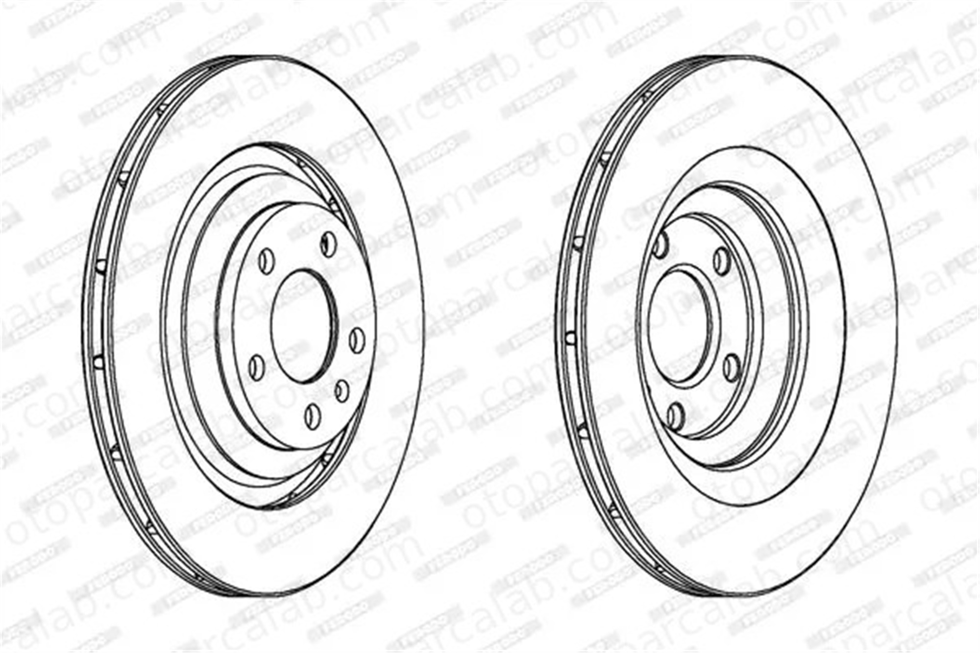 FERODO DDF1240C Fren Disk Ayna Arka Sağ ve Sol AUDI A6 C6 Avant A6 C6 4F0615601F 4F0615601D