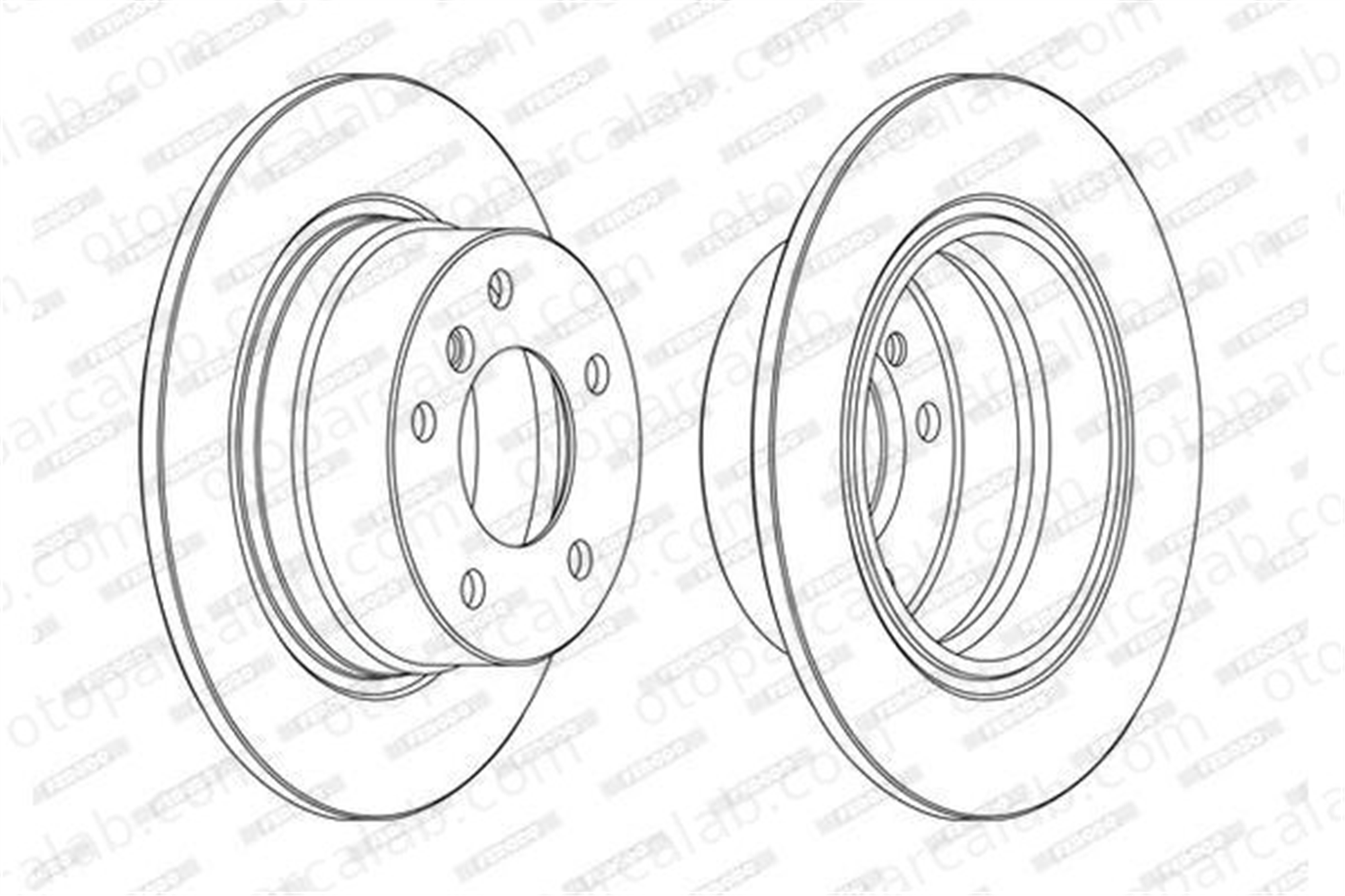 FERODO DDF1284C Fren Disk Ayna Arka Sağ ve Sol BMW Z4 Roadster 34216752545 342167624225