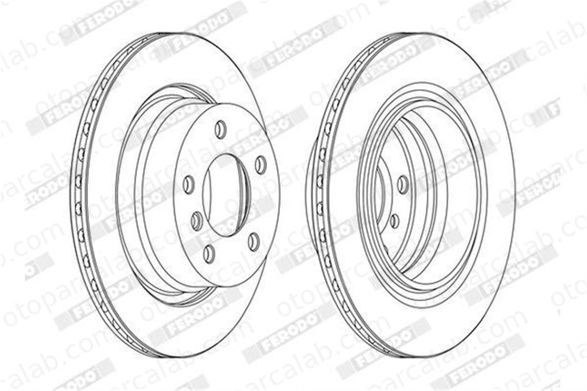 FERODO DDF1285C Fren Disk Ayna Arka Sağ ve Sol BMW Z4 Roadster Z4 Coupe 34216754137 342167624219