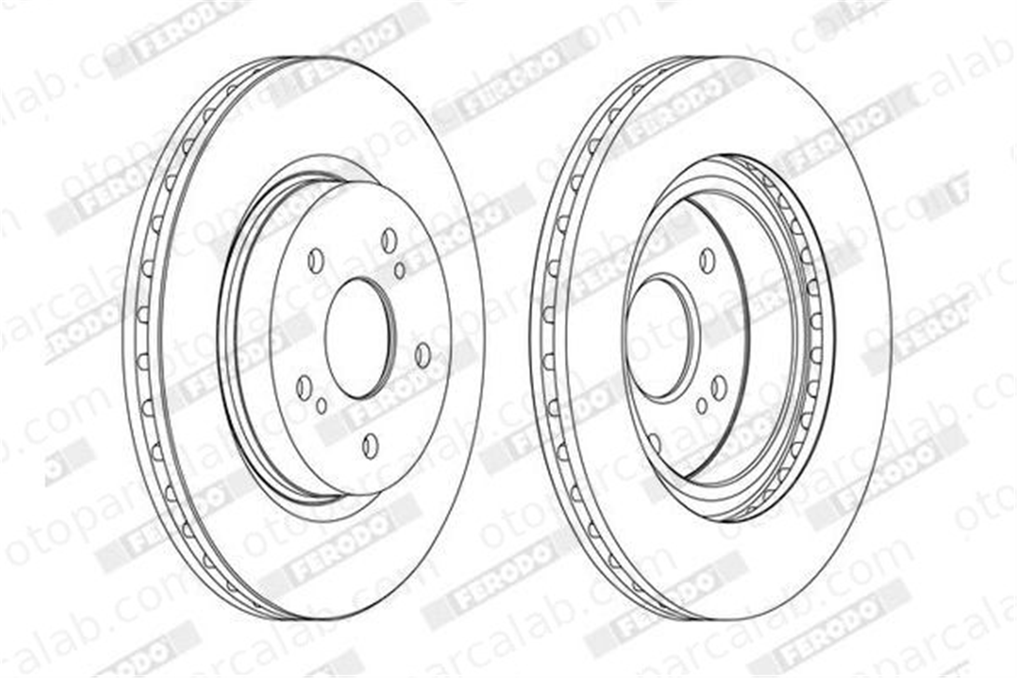FERODO DDF1635C Fren Disk Ayna Ön Sağ ve Sol SUZUKI GRAND VITARA II 5521165J00 5521165J00000