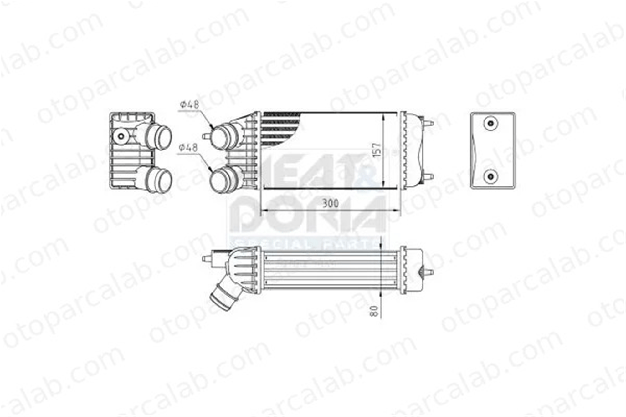 FIAT ORJINAL 1498987080 Turbo Radyatörü FIAT SCUDO Minibüs/Otobüs SCUDO Panelvan/Van 1498987080 384K4