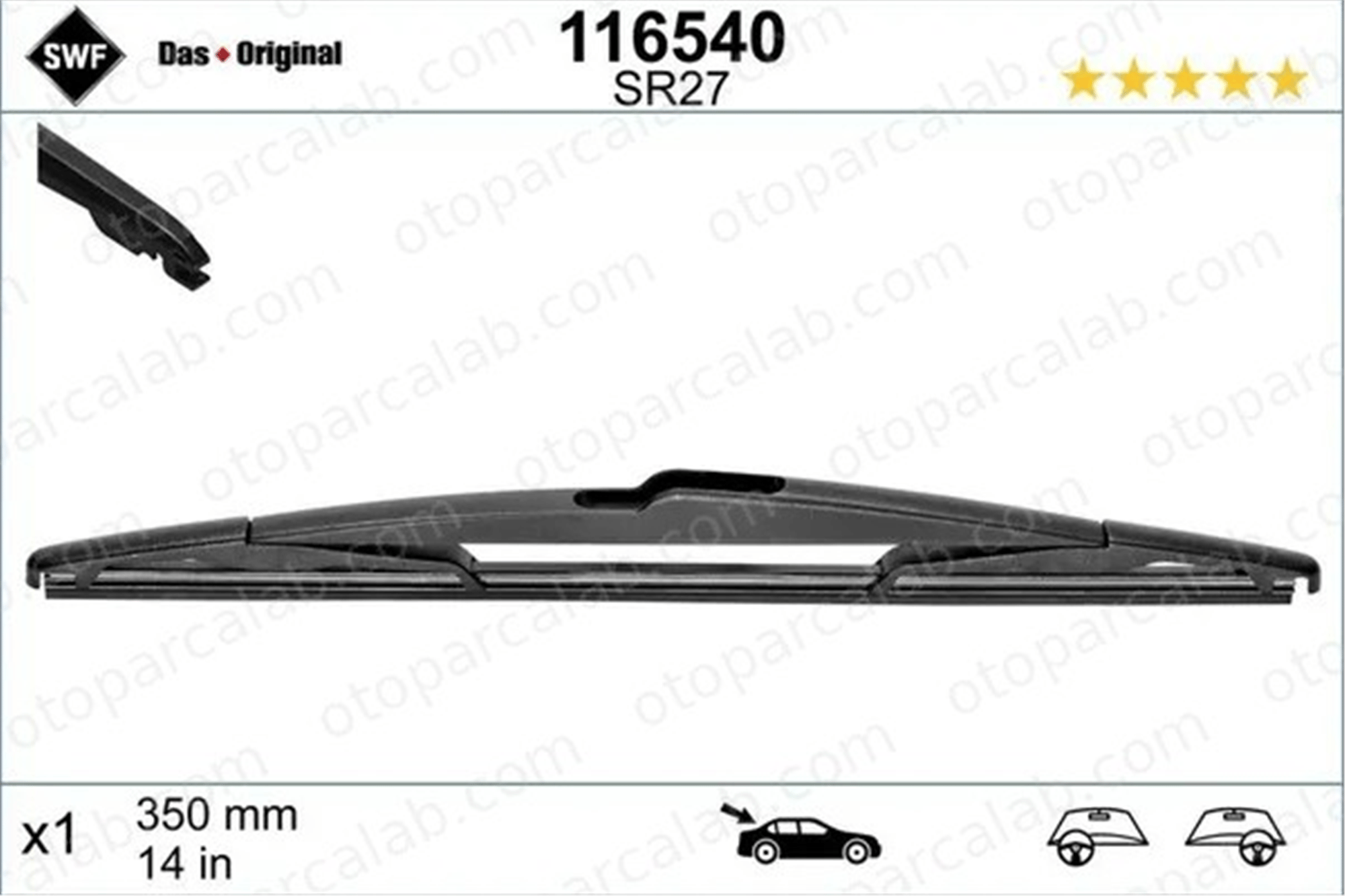 FIAT ORJINAL 155253667 Silecek Süpürgesi Ön RENAULT LAGUNA II Grandtour CITROËN BERLINGO Kasa/büyük limuzin 155253667 50509442