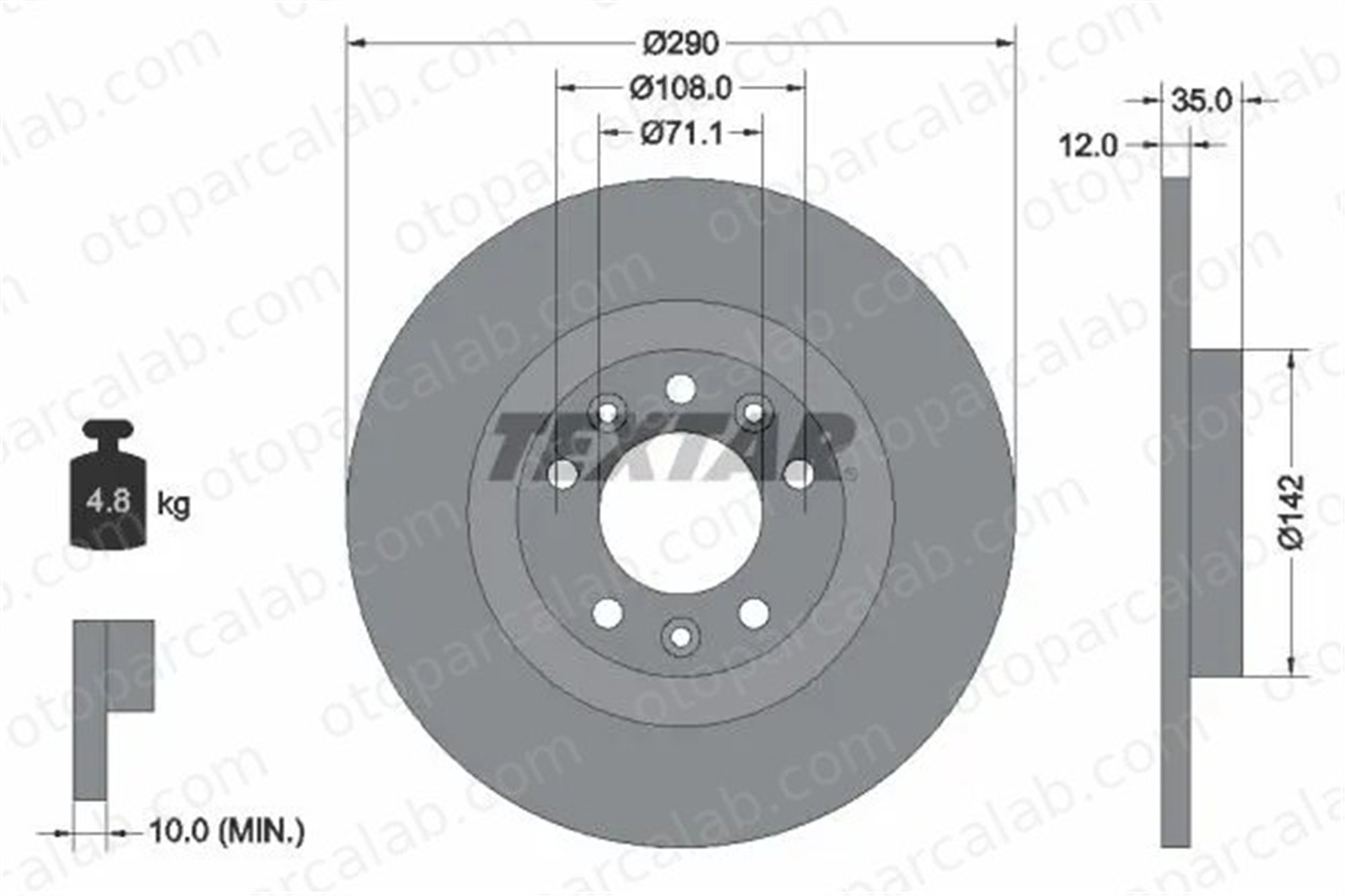 FIAT ORJINAL 155253915 Fren Disk Ayna Arka Sağ ve Sol PEUGEOT 5008 II CITROËN C4 PICASSO II 155253915 1609583080