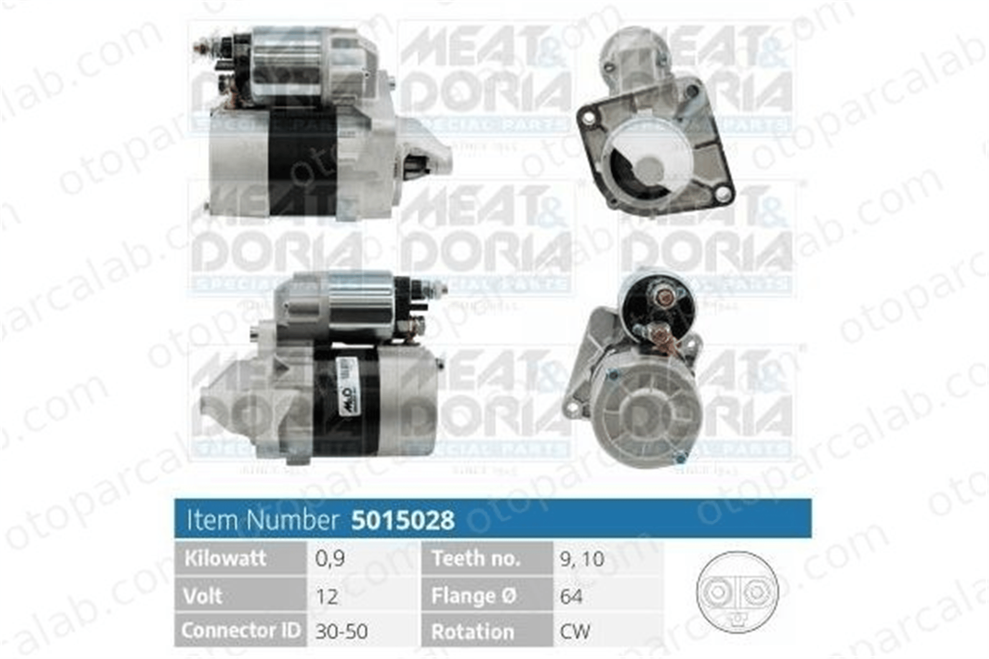 FIAT ORJINAL 51890631 Marş Dinamosu FIAT PANDA PUNTO EVO 51890631 46813058