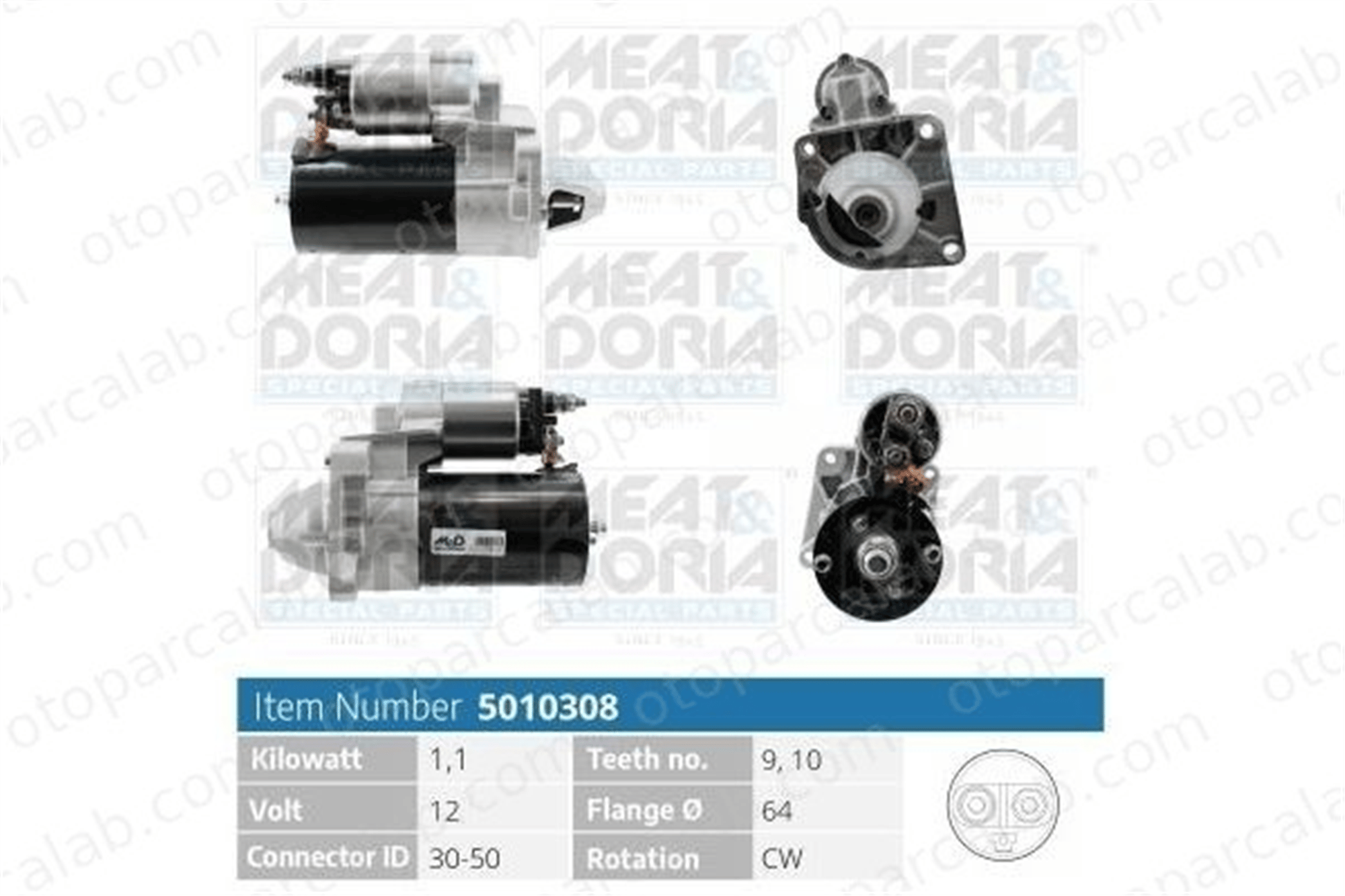 FIAT ORJINAL 51916168 Marş Dinamosu ALFA ROMEO MITO FIAT GRANDE PUNTO 51916168 51804744