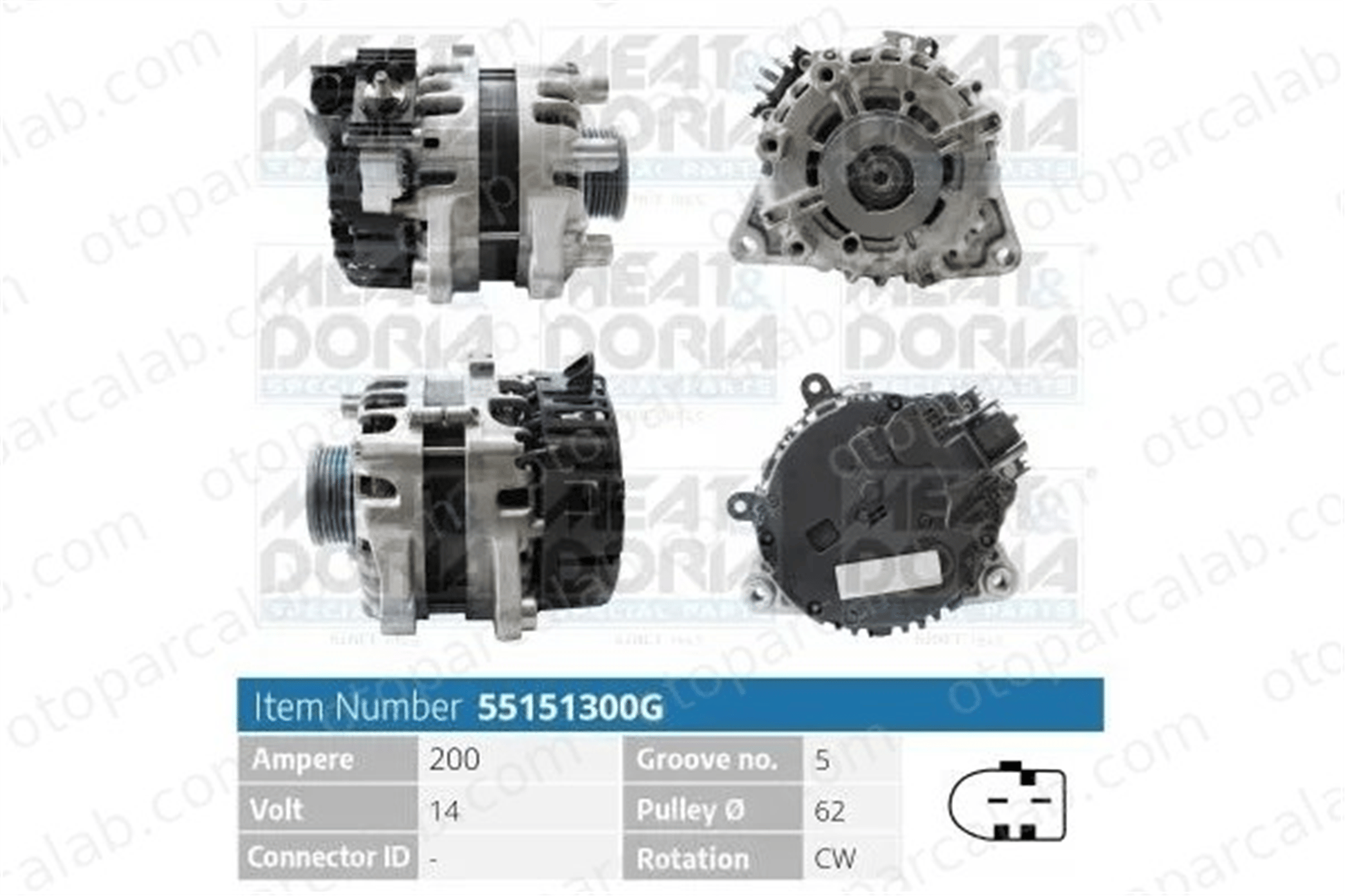 FIAT ORJINAL 52111758 Alternatör FIAT 500 PANDA 52111758 521117580