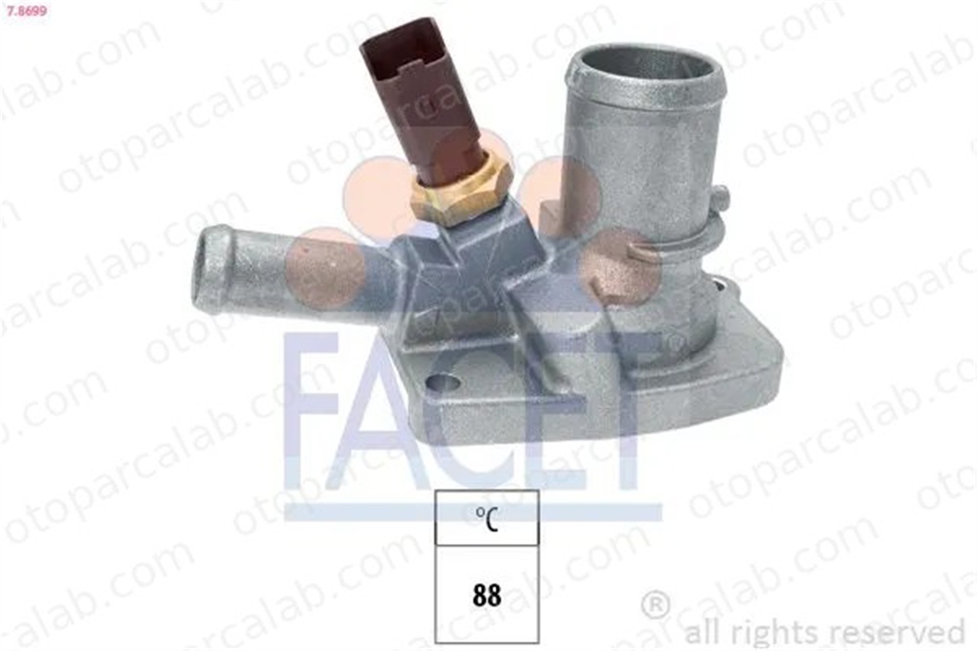 FIAT ORJINAL 55202371 Termostat LANCIA YPSILON FIAT PANDA 55202371 1535448