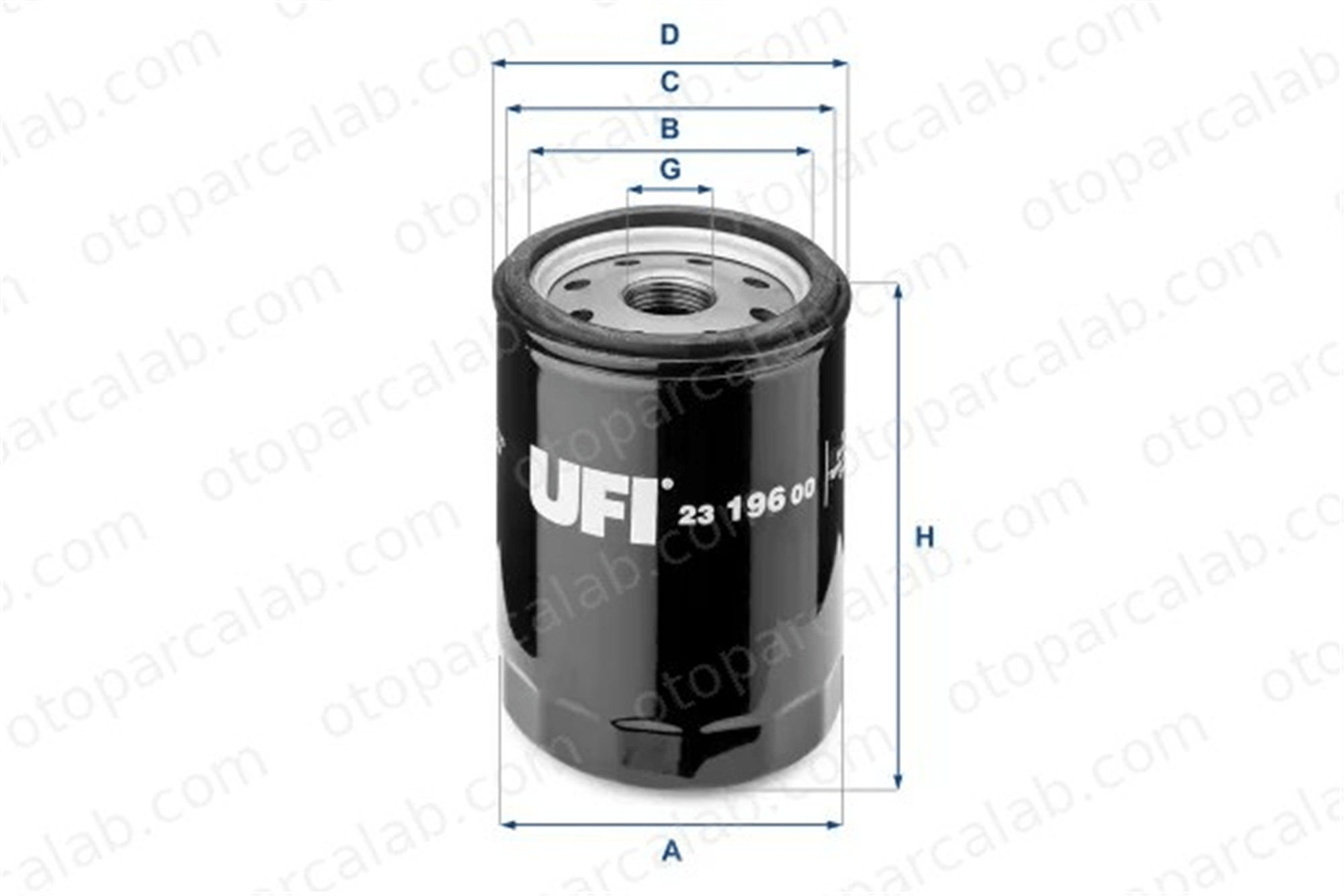 FIAT ORJINAL 5984044 Yağ Filtresi FIAT PANDA LANCIA Y10 5984044 1109AR