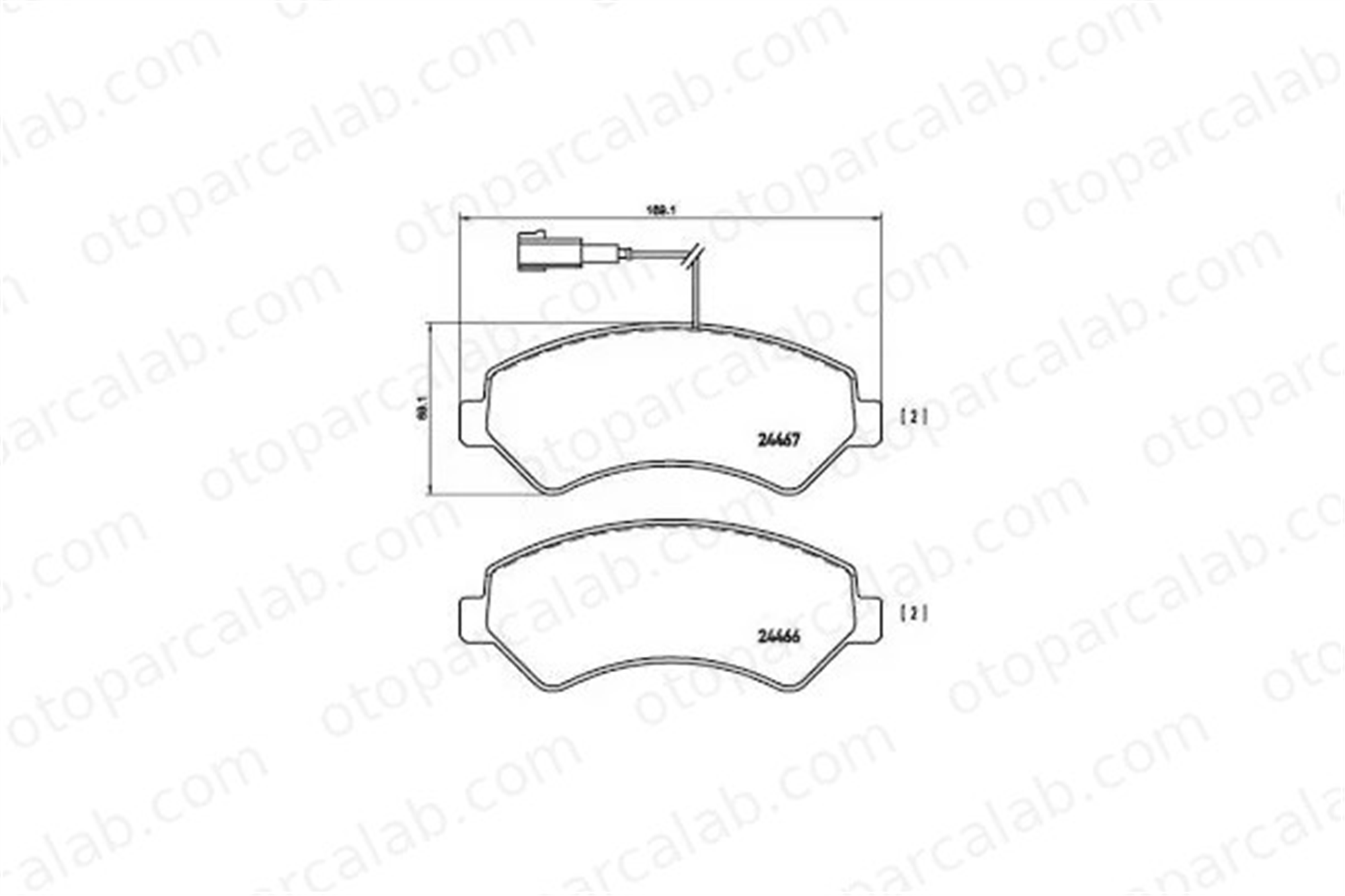 FIAT ORJINAL 77367090 Fren Disk Balata Ön FIAT DUCATO Panelvan/Van DUCATO Platform şasi 77367090 1607878980