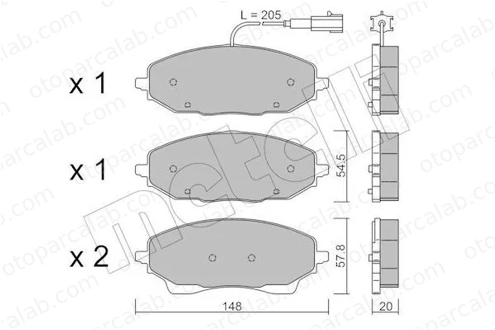FIAT ORJINAL 77369187 Fren Disk Balata Ön CITROËN JUMPER II Panelvan/Van | RELAY FIAT DUCATO Panelvan/Van 77369187