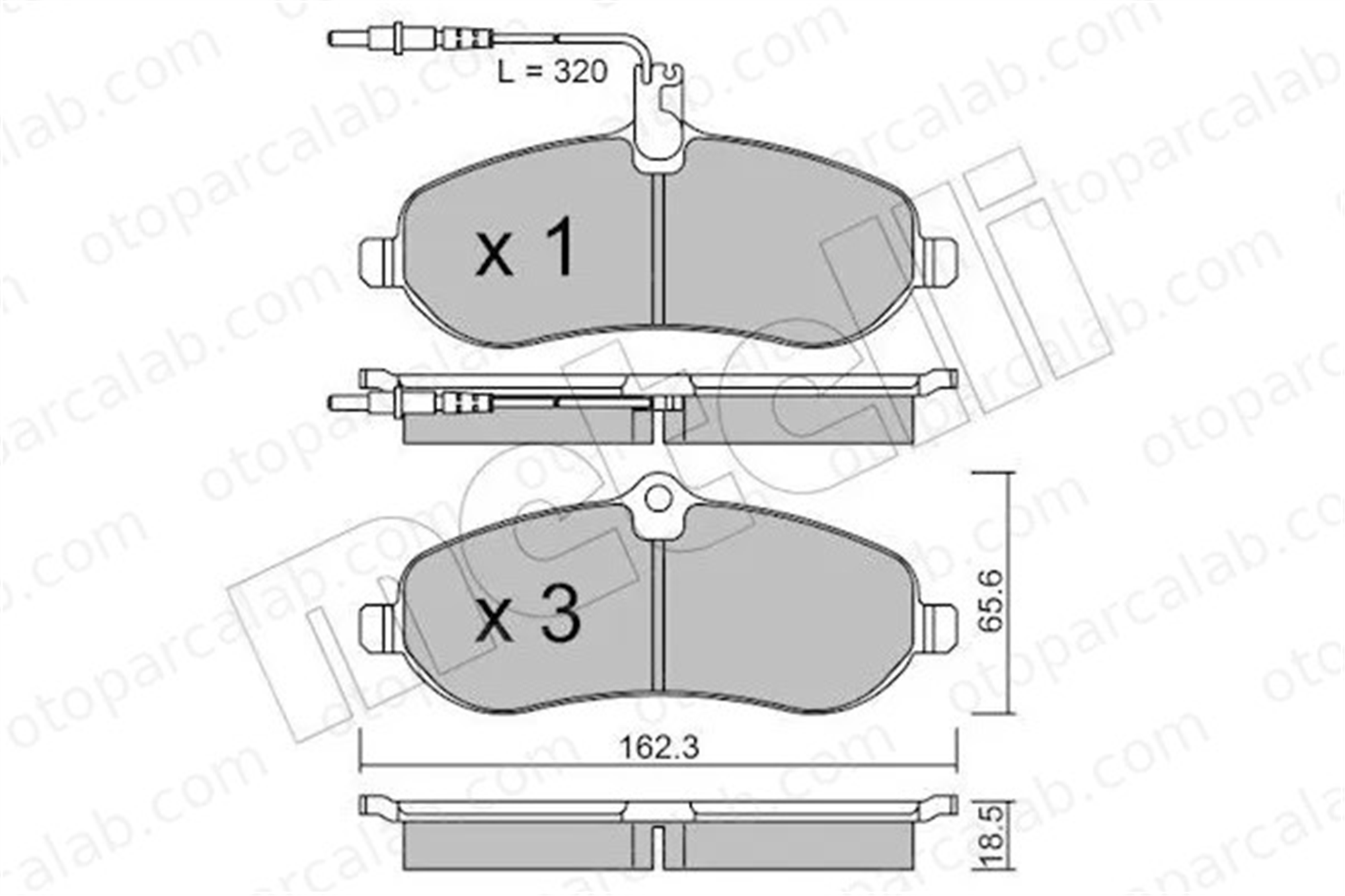 FIAT ORJINAL 9467548988 Fren Disk Balata Ön PEUGEOT EXPERT TEPEE CITROËN JUMPY 9467548988 1617279580