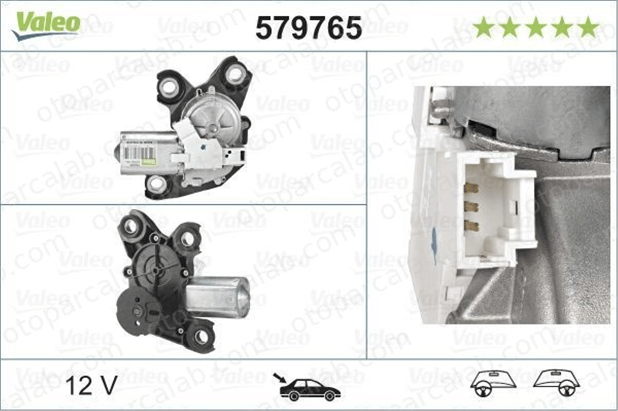 FIAT ORJINAL 9840123880 Silecek Mekanizma Motoru Arka PEUGEOT PARTNER Kasa/büyük limuzin CITROËN BERLINGO Kasa/büyük limuzin 9840123880