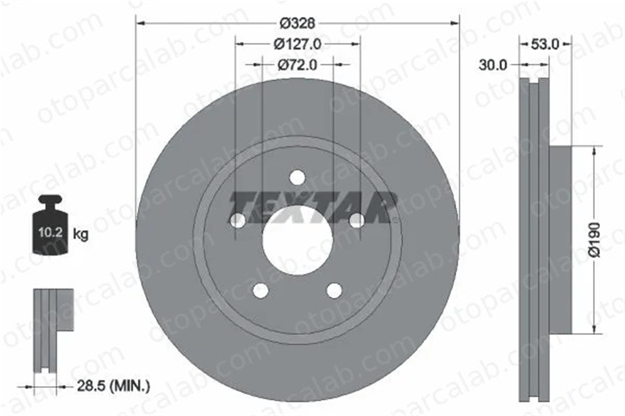FIAT ORJINAL K52089269AB Fren Disk Ayna Ön Sağ ve Sol JEEP GRAND CHEROKEE III COMMANDER K52089269AB 52089269AB