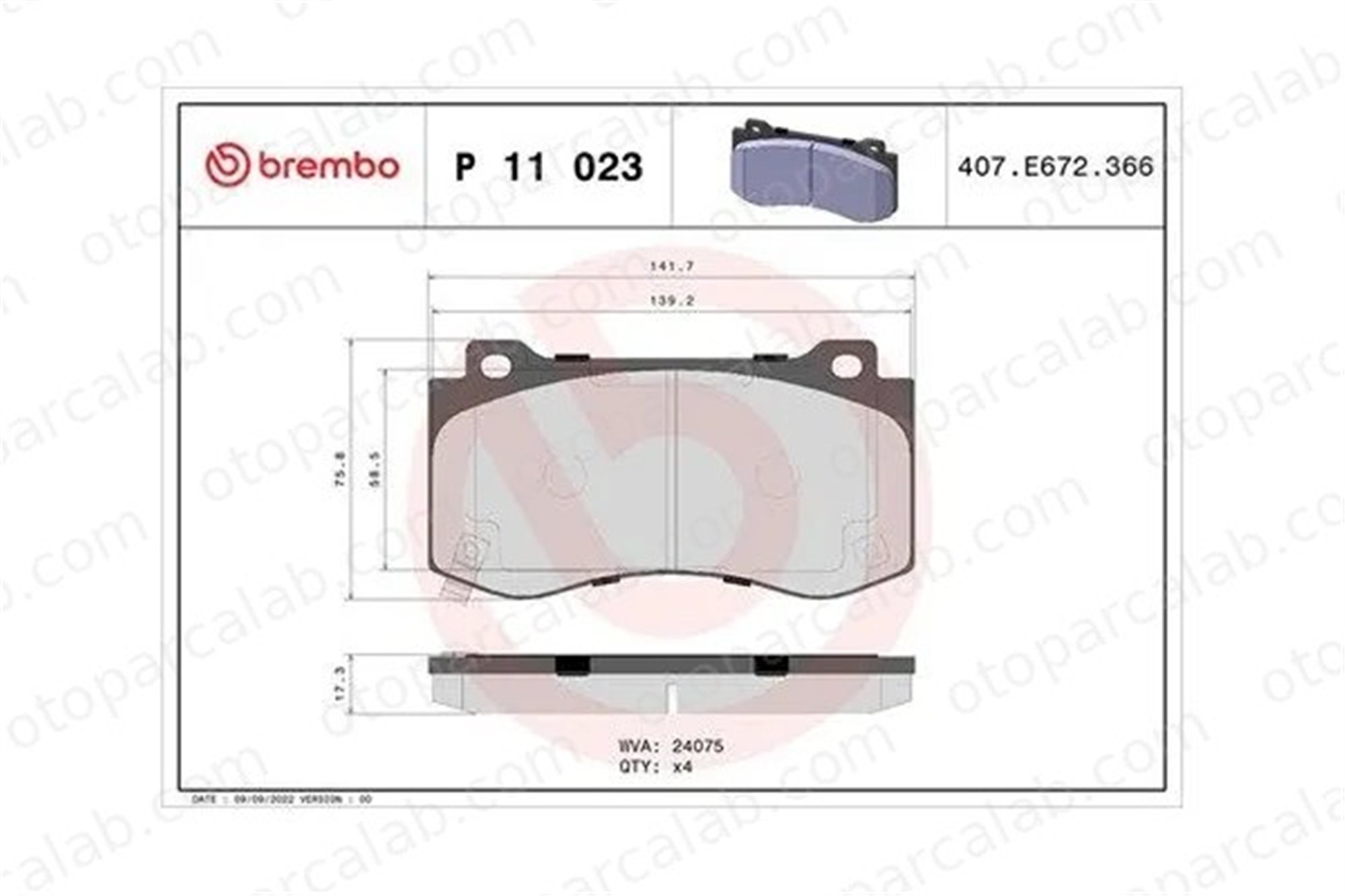 FIAT ORJINAL K68144213AA Fren Disk Balata Ön CHRYSLER 300C 300C Touring K68144213AA 00K68144213AA