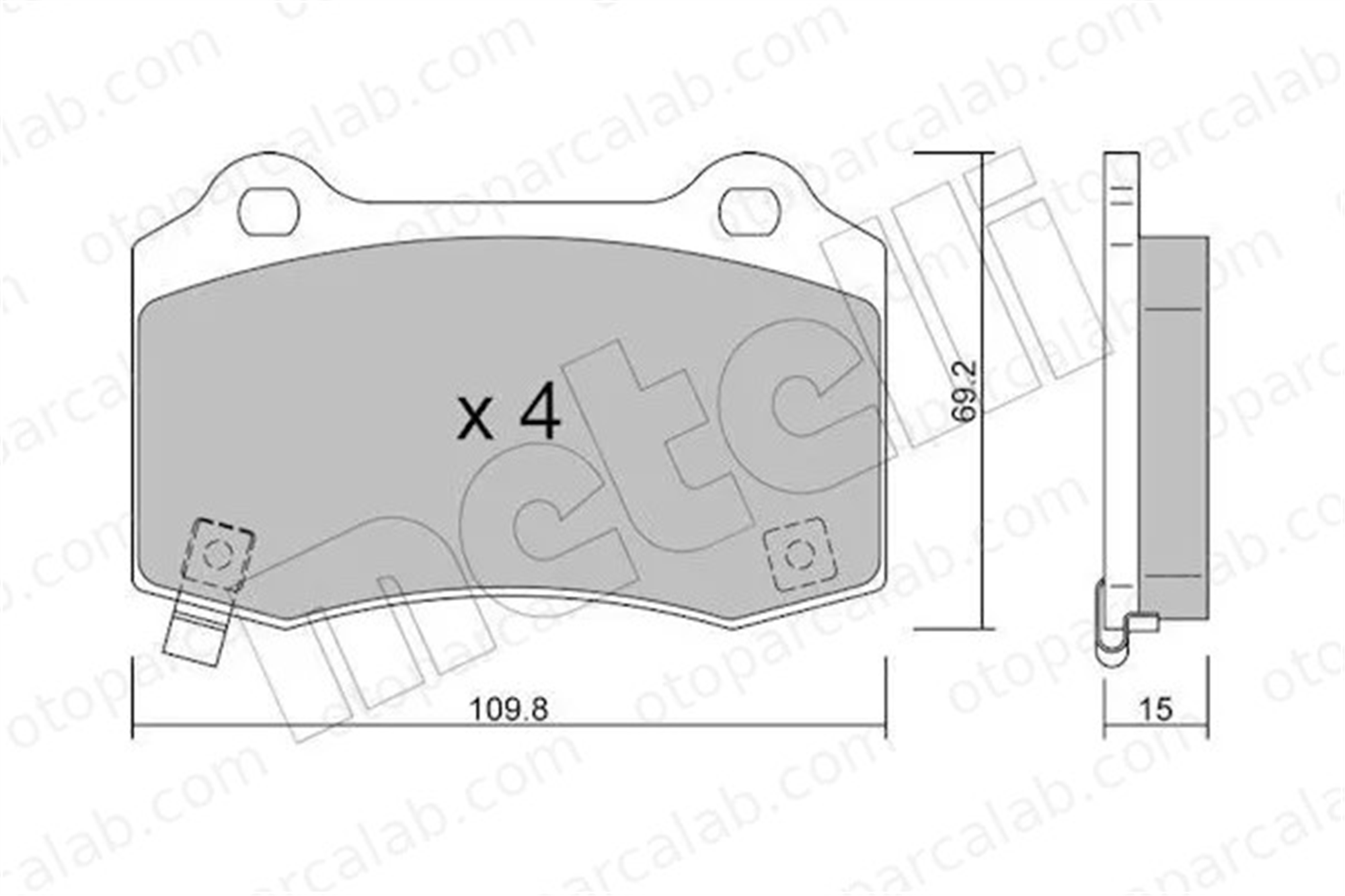 FIAT ORJINAL K68144432AA Fren Disk Balata Arka CHRYSLER 300C 300C Touring K68144432AA 89047744