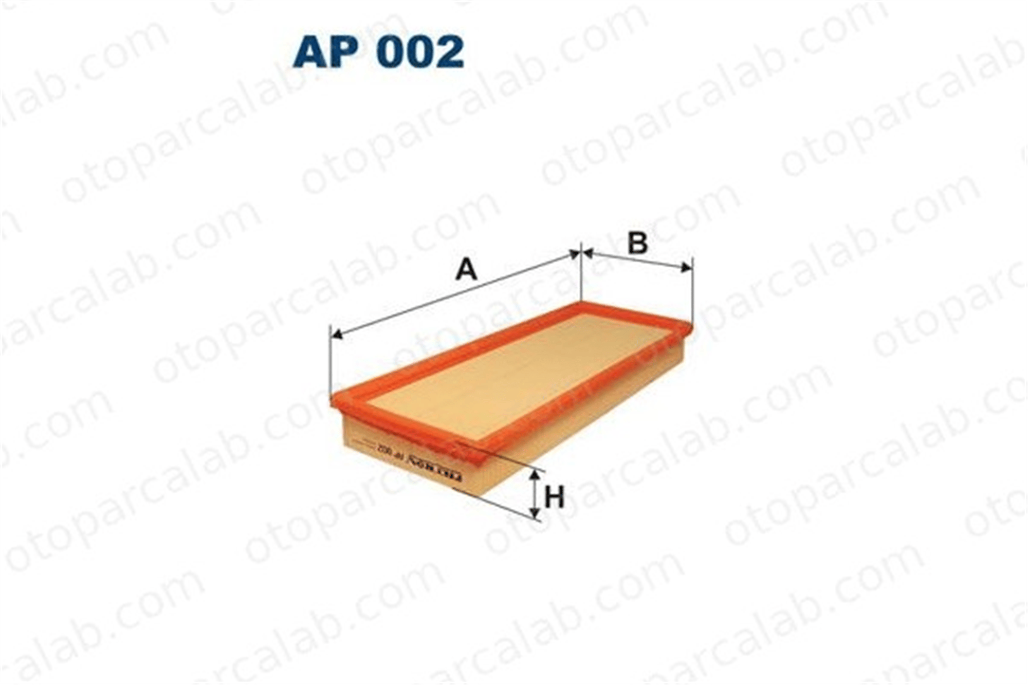 FILTRON AP 002 Hava Filtresi VW KAEFER GOLF II 53006317 8953002184