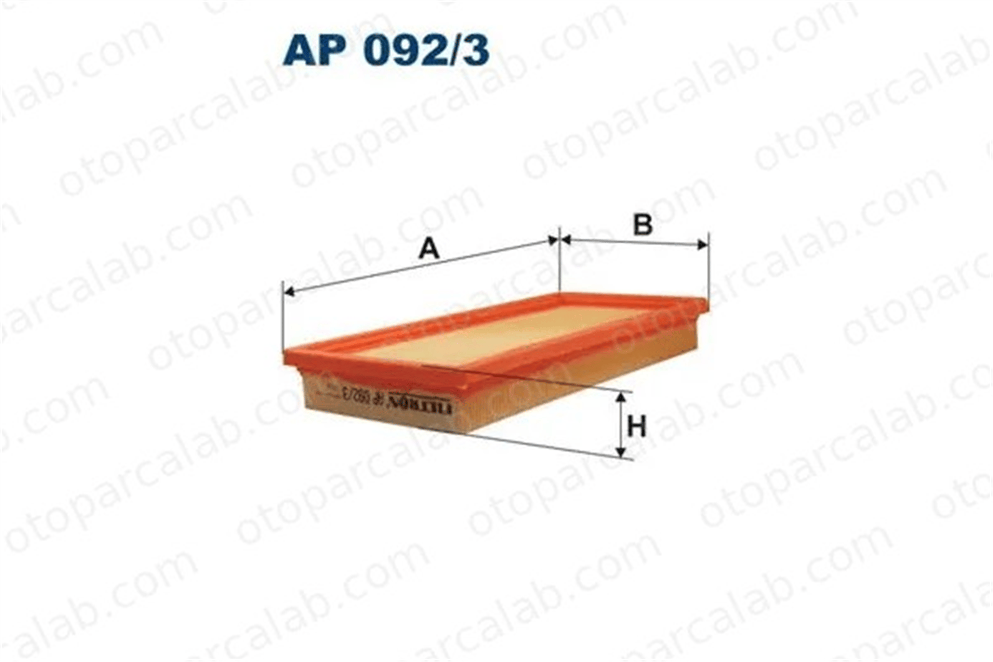 FILTRON AP 092/3 Hava Filtresi FIAT IDEA ALFA ROMEO MITO 46783544 51775340