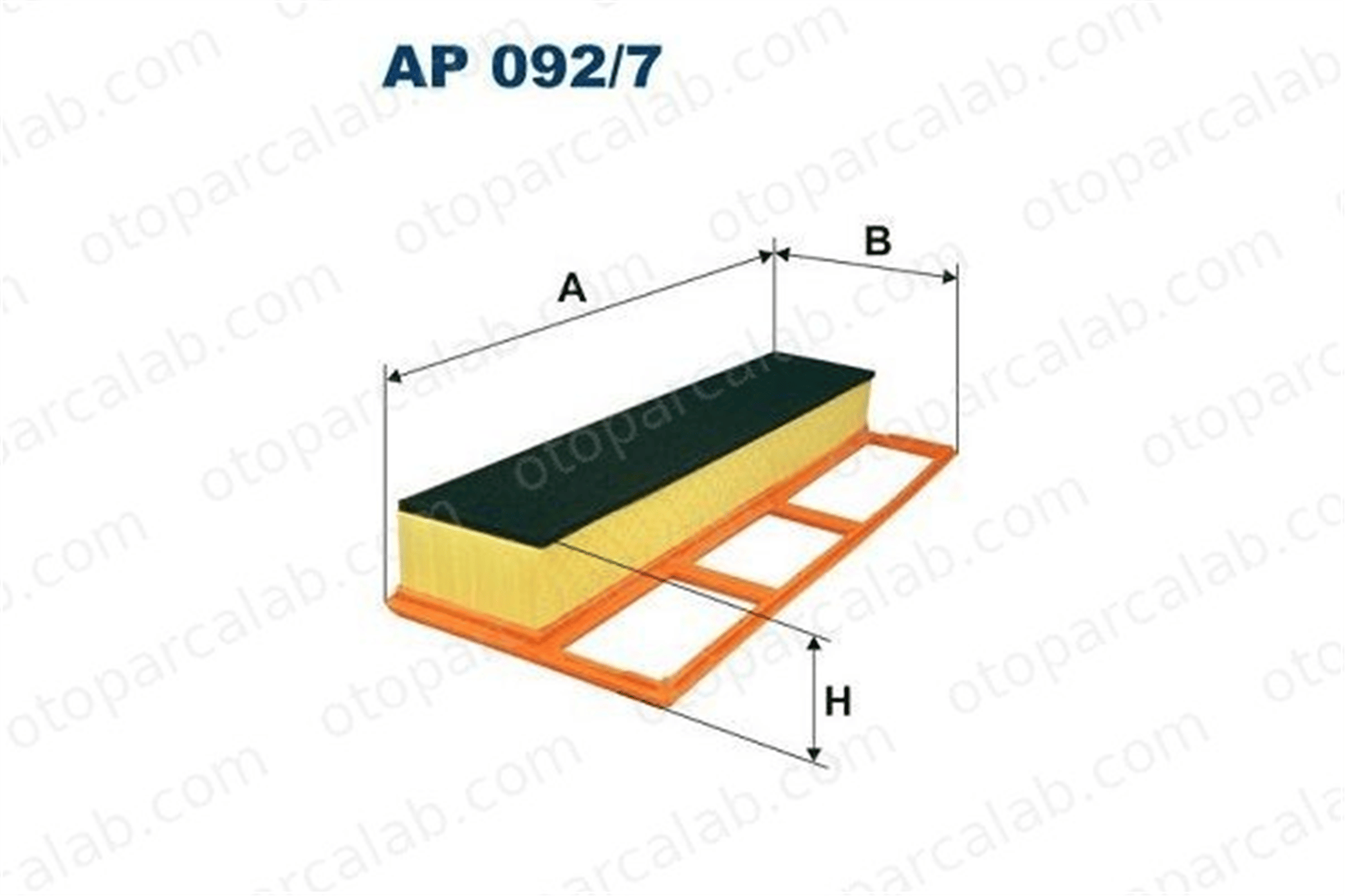 FILTRON AP 092/7 Hava Filtresi FIAT PANDA LANCIA YPSILON 55183265 51775324