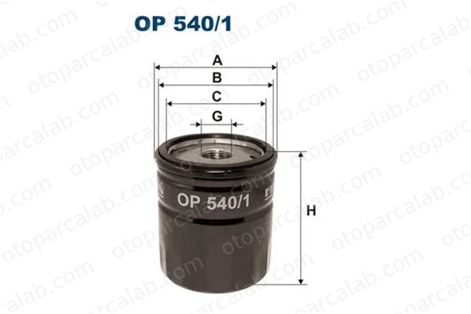 FILTRON OP 540/1 Yağ Filtresi CITROËN BX BX Break 1109AL 1N4402