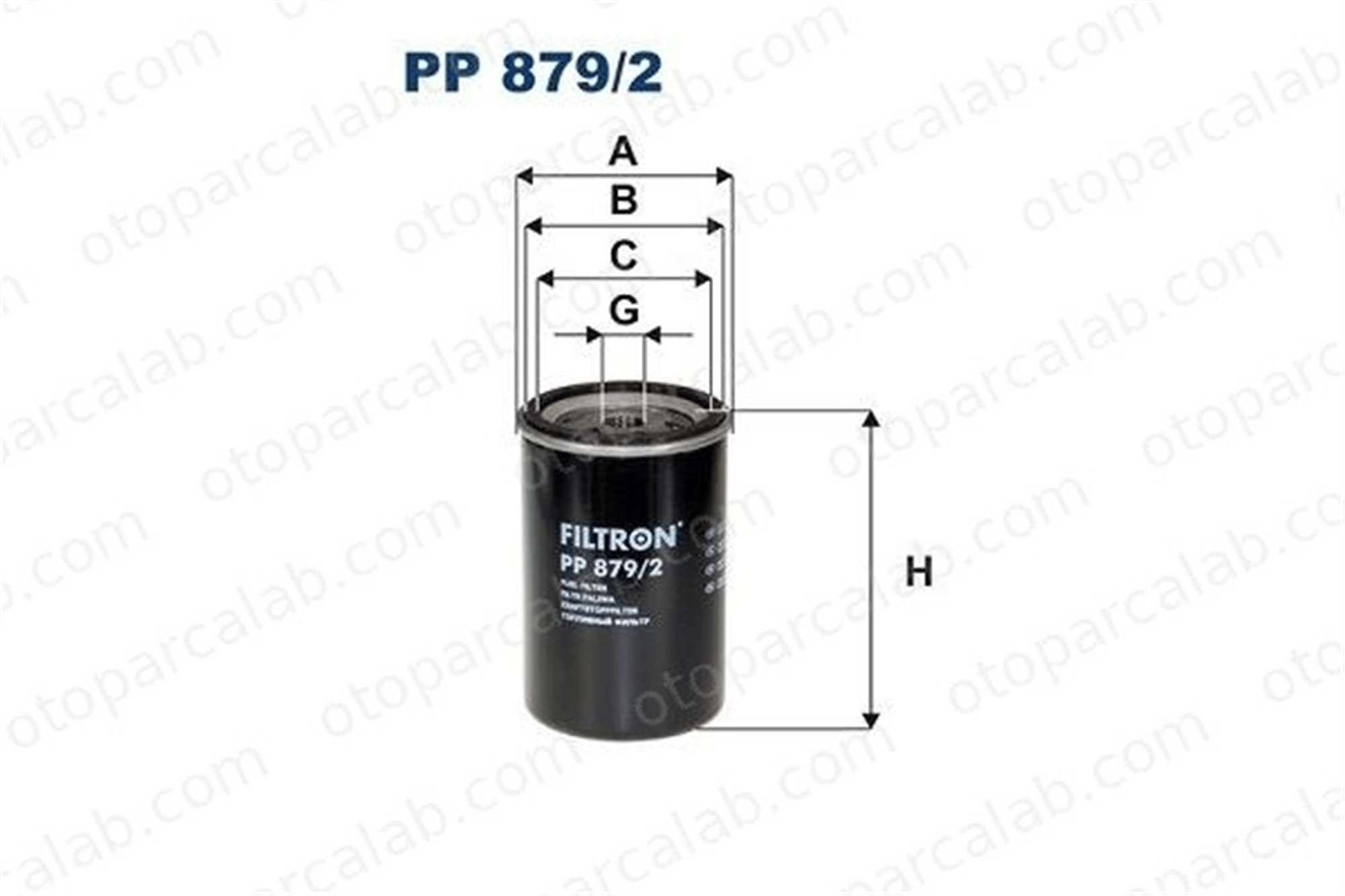 FILTRON PP 879/2 Yakıt Filtresi LDV MAXUS Minibüs/Otobüs MAXUS Panelvan/Van 1930953 955168