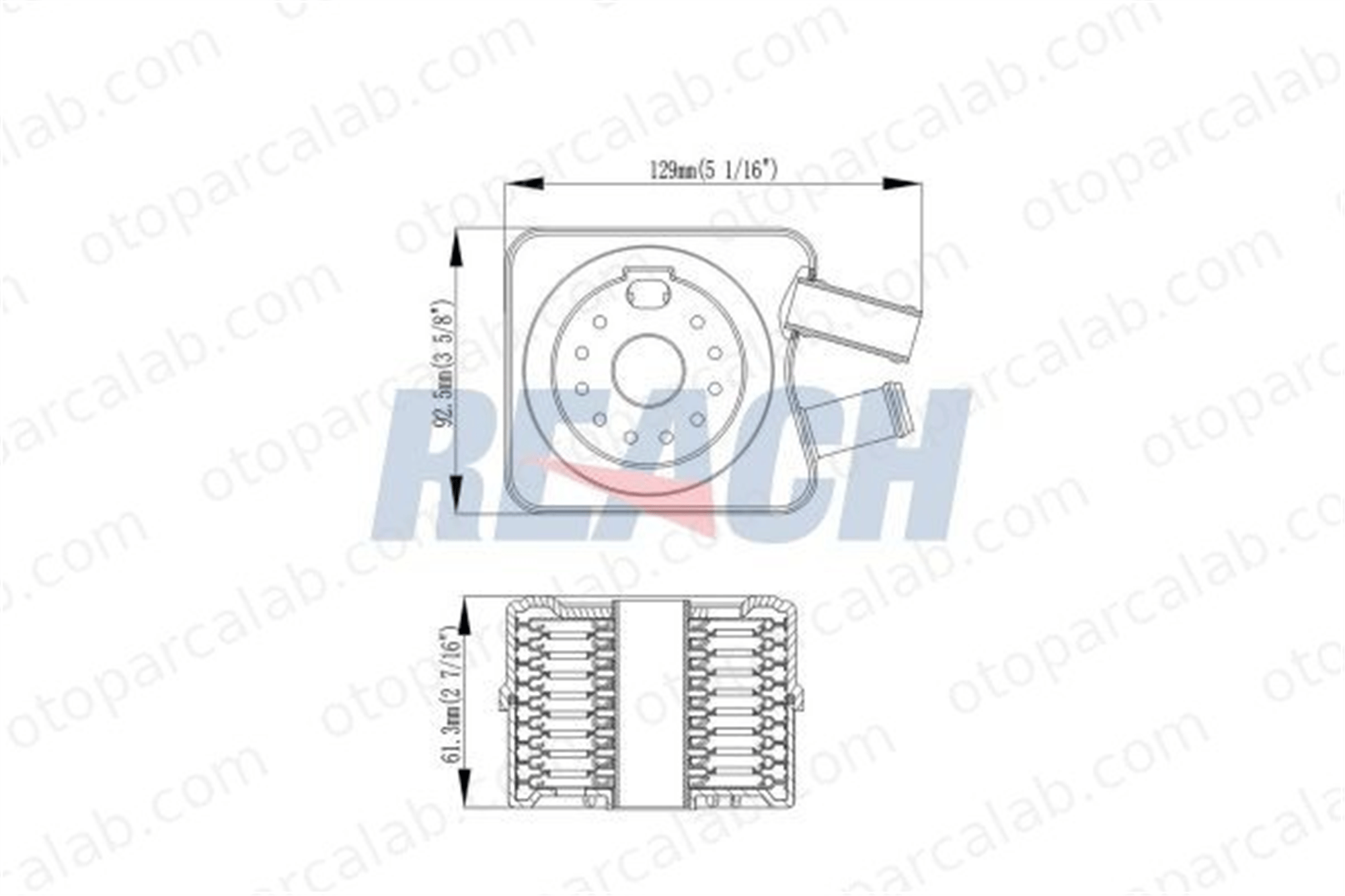 FITPART FIT04010043W Motor Yağ Soğutucu AUDI A3 VW GOLF IV 28117021B 28117021K