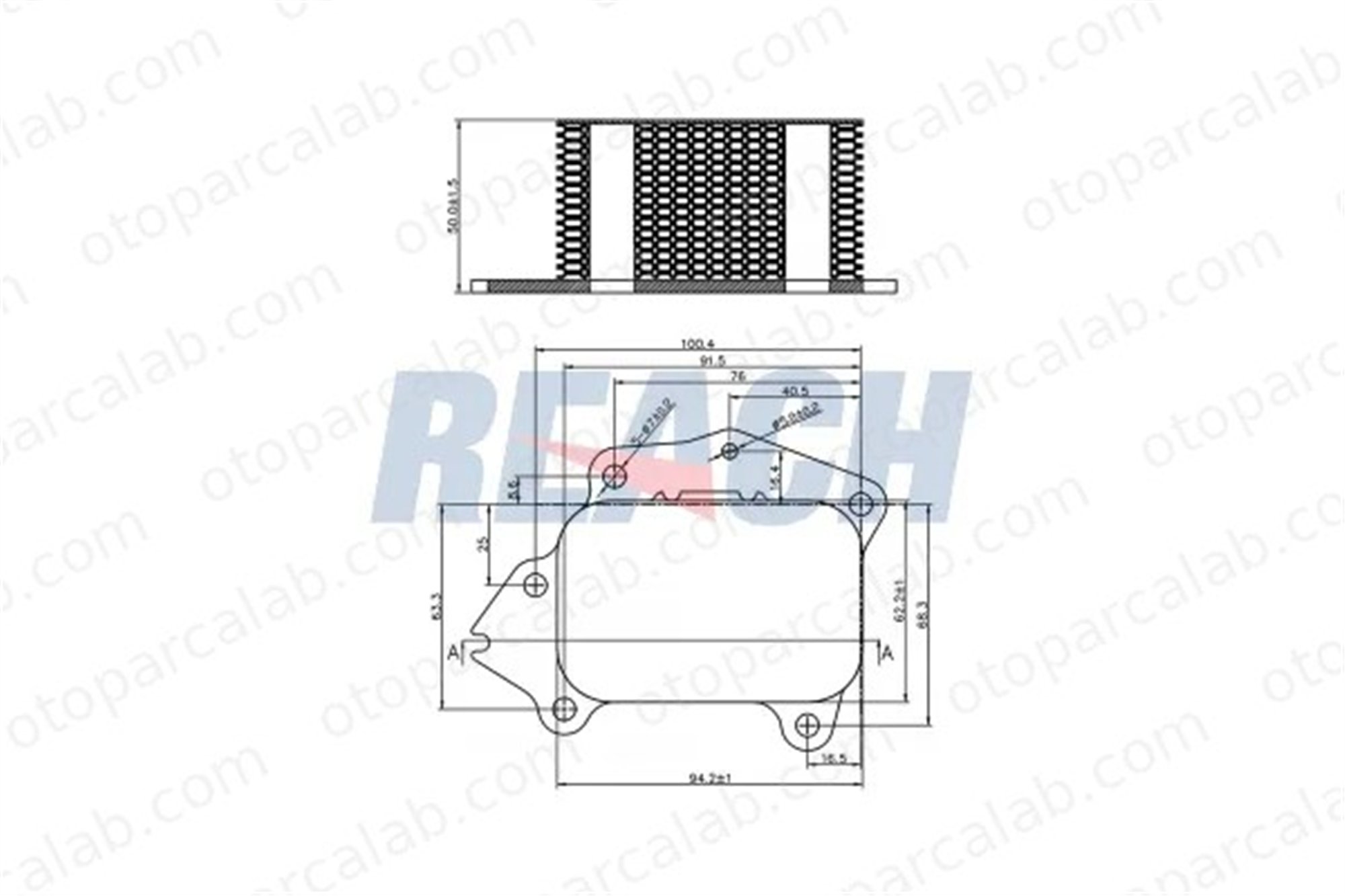 FITPART FIT04010049P Motor Yağ Soğutucu PEUGEOT PARTNER Kasa/büyük limuzin CITROËN BERLINGO Kasa/büyük limuzin 1103L1 110436