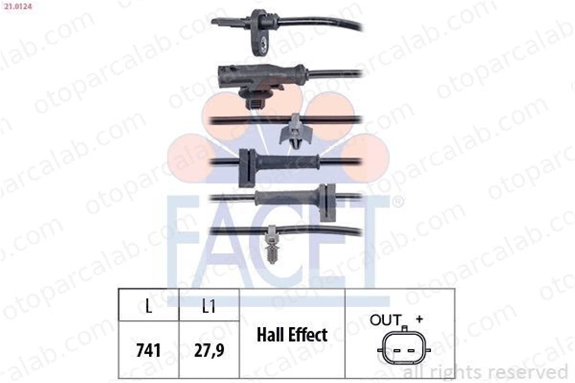 FOMOCO 8V512C204CB Abs Sensörü Ön Sağ veya Sol FORD B-MAX FIESTA VI 8V512C204CB 1809552