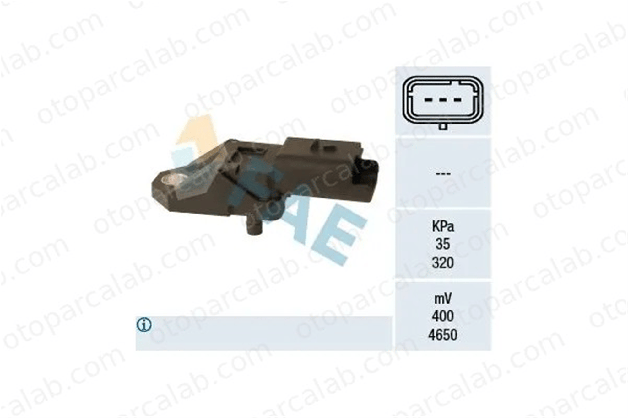FOMOCO AV2Q12T551AA MAP Sensörü CITROËN C5 III Break C6 AV2Q12T551AA 9651931280