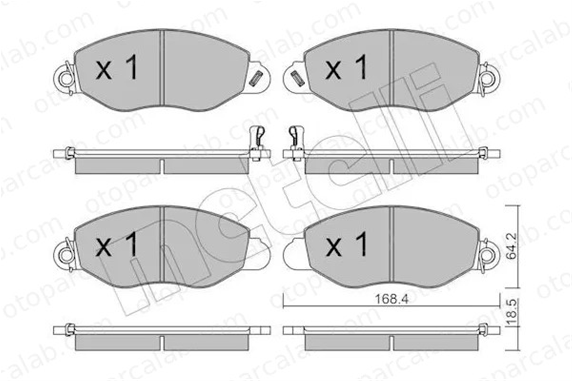 FORD ORJINAL 1C152K021AD Fren Disk Balata Ön FORD TRANSIT Panelvan/Van TRANSIT Minibüs/Otobüs 1C152K021AD 1144288