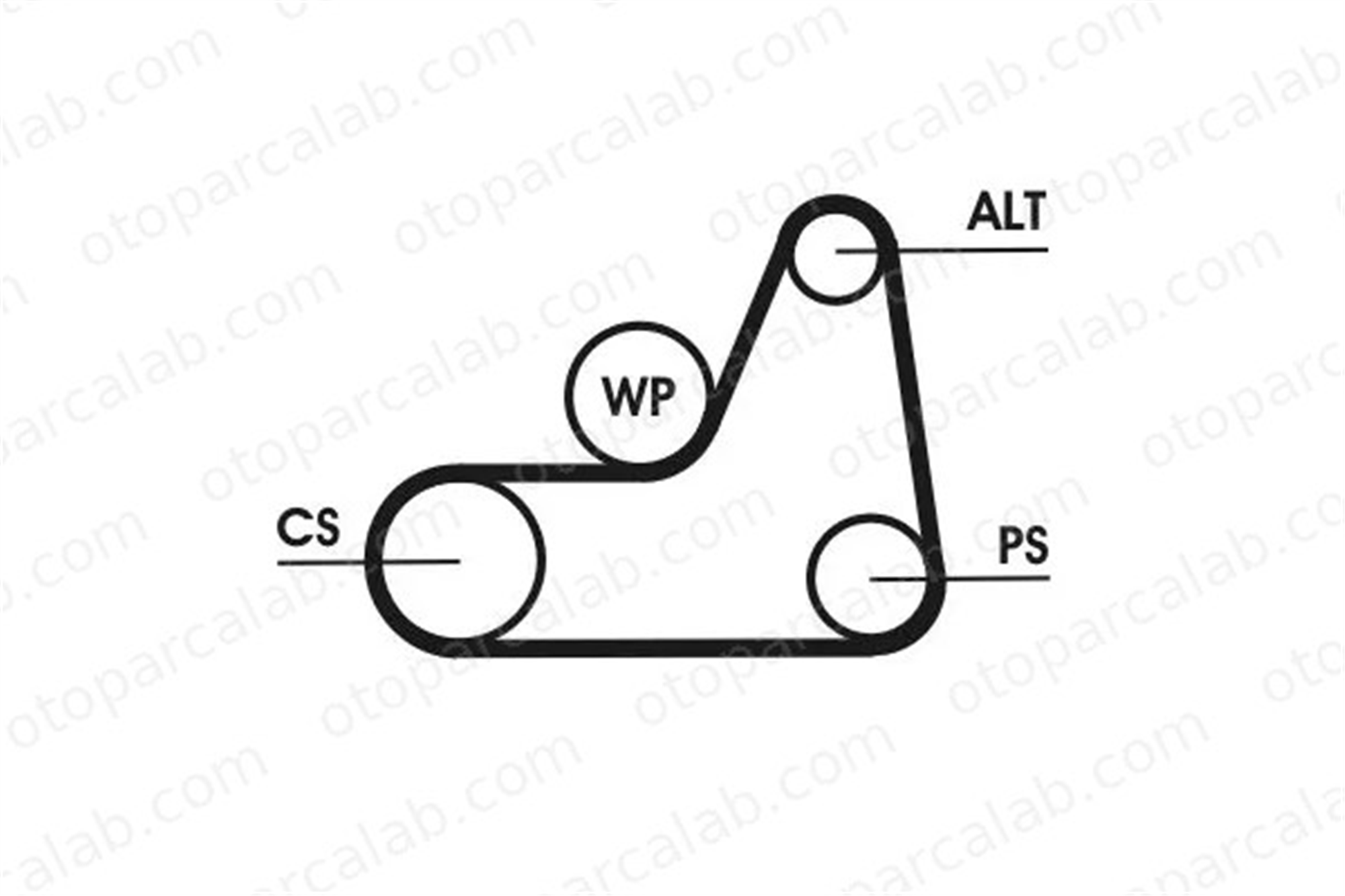 FORD ORJINAL 2S6E6D314BC Vantilatör Kayış Seti FORD FIESTA V FUSION 2S6E6D314BC 1148908