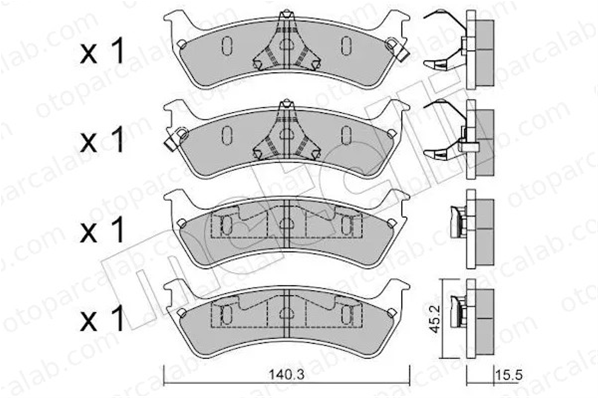 FORD ORJINAL 3L2J2200AA Fren Disk Balata Arka FORD USA EXPLORER RANGER 3L2J2200AA 1L2Z2200CA