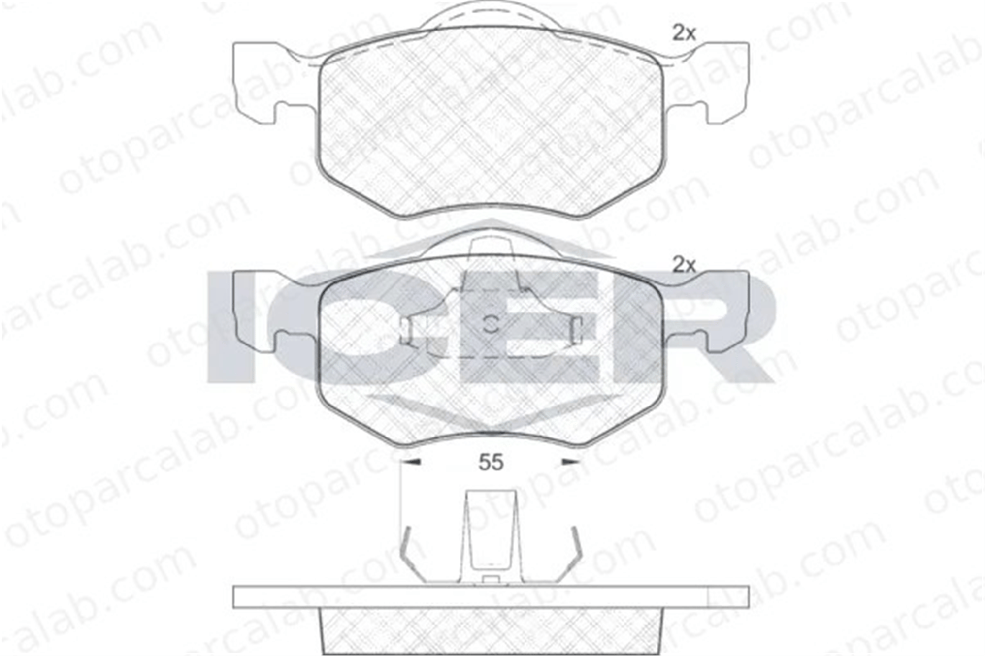 FORD ORJINAL 4L842L361AB Fren Disk Balata Arka FORD MAVERICK MAZDA TRIBUTE 4L842L361AB 3L842L361BA