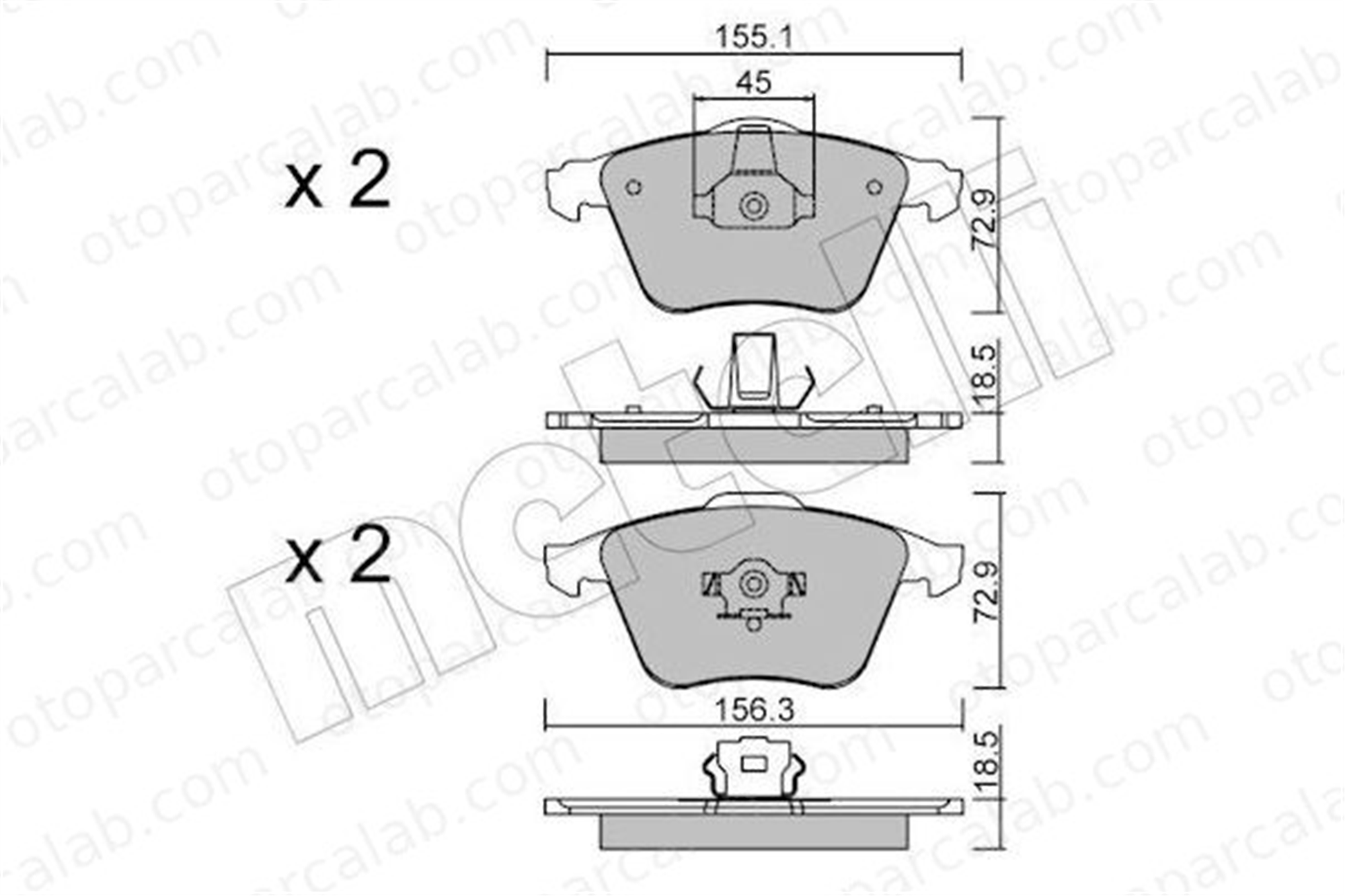 FORD ORJINAL 4N512K021AB Fren Disk Balata Ön VOLVO C70 II Cabrio OPEL VECTRA C GTS 4N512K021AB 1368558