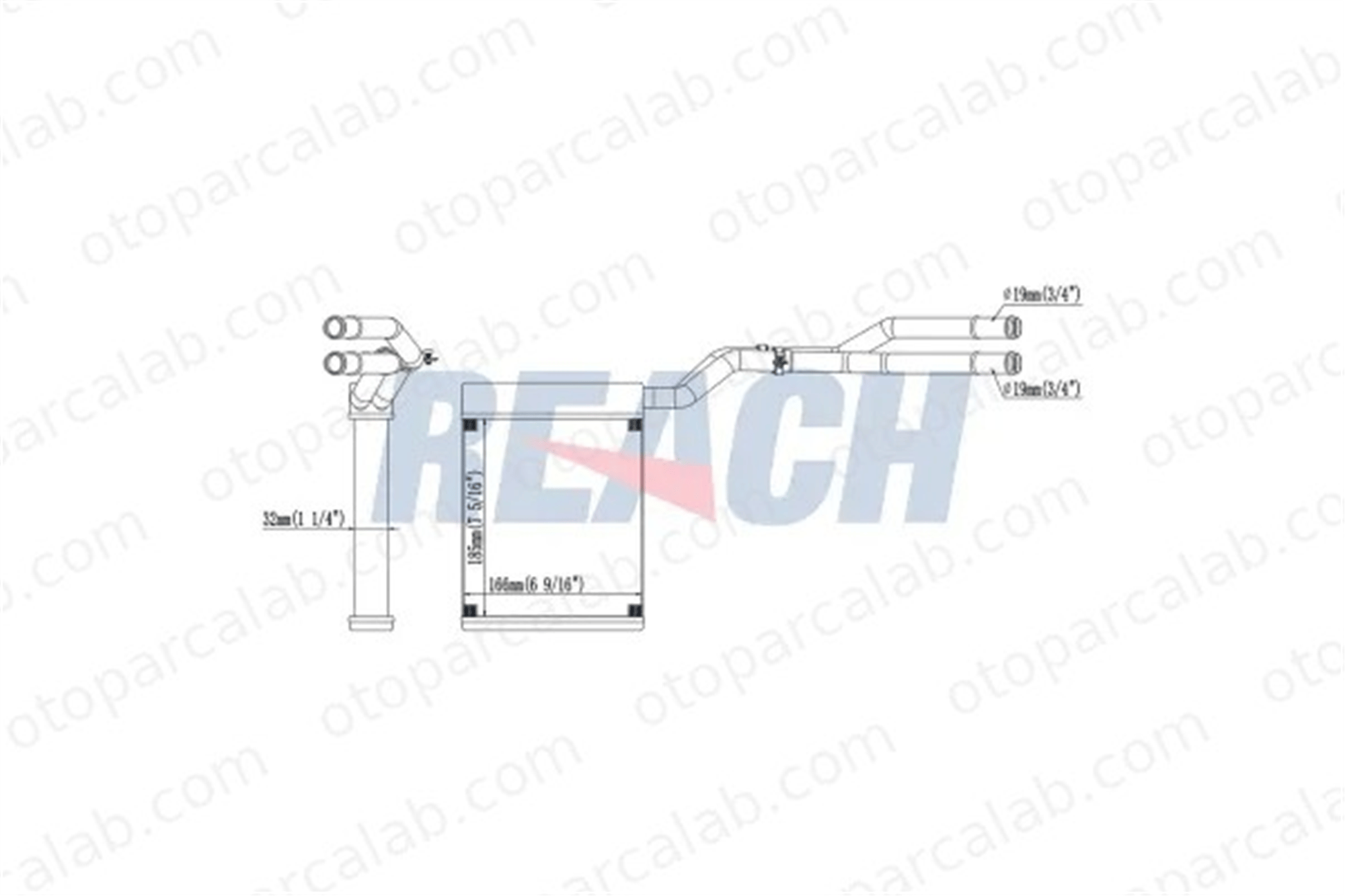 FORD ORJINAL 6G9118B539CC Kalorifer Radyatörü FORD MONDEO IV MONDEO IV Turnier 6G9118B539CC 1376873