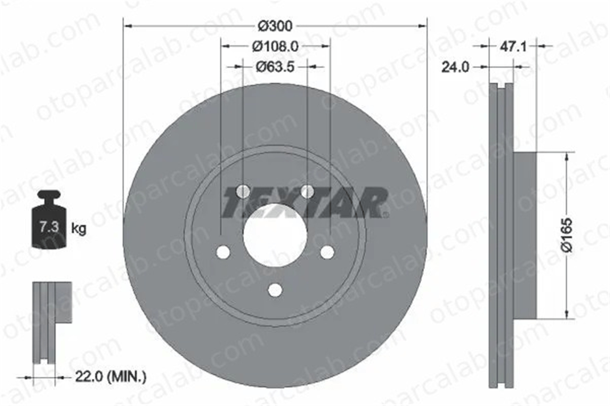 FORD ORJINAL 7S7J1125BB Fren Disk Ayna Ön Sağ ve Sol FORD MONDEO III Sedan MONDEO III 7S7J1125BB 1321488