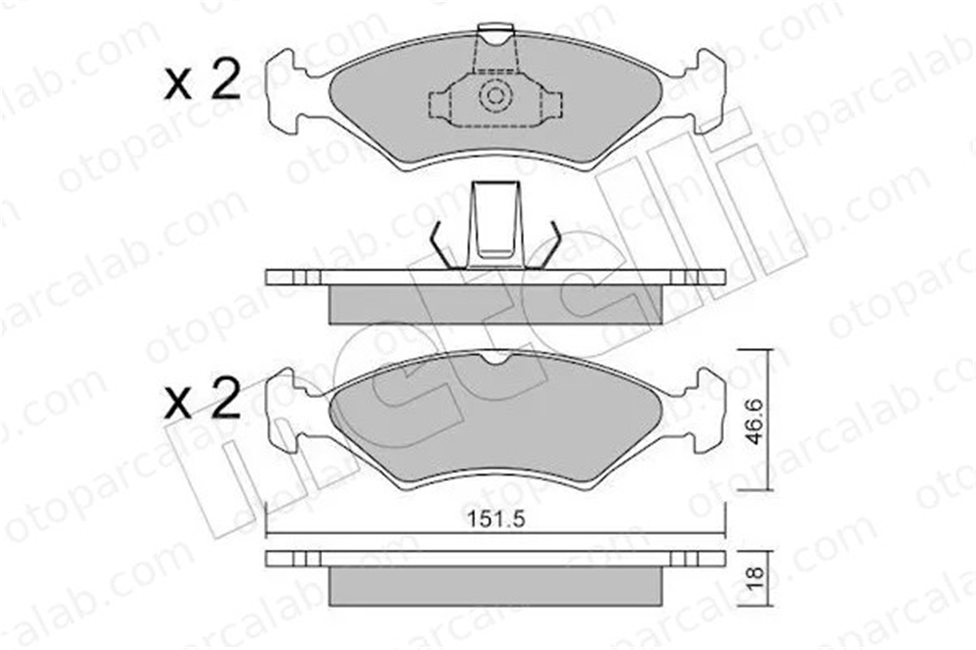 FORD ORJINAL 87FX2K021GA Fren Disk Balata Ön FORD FIESTA IV MAZDA 121 III 87FX2K021GA 1010503