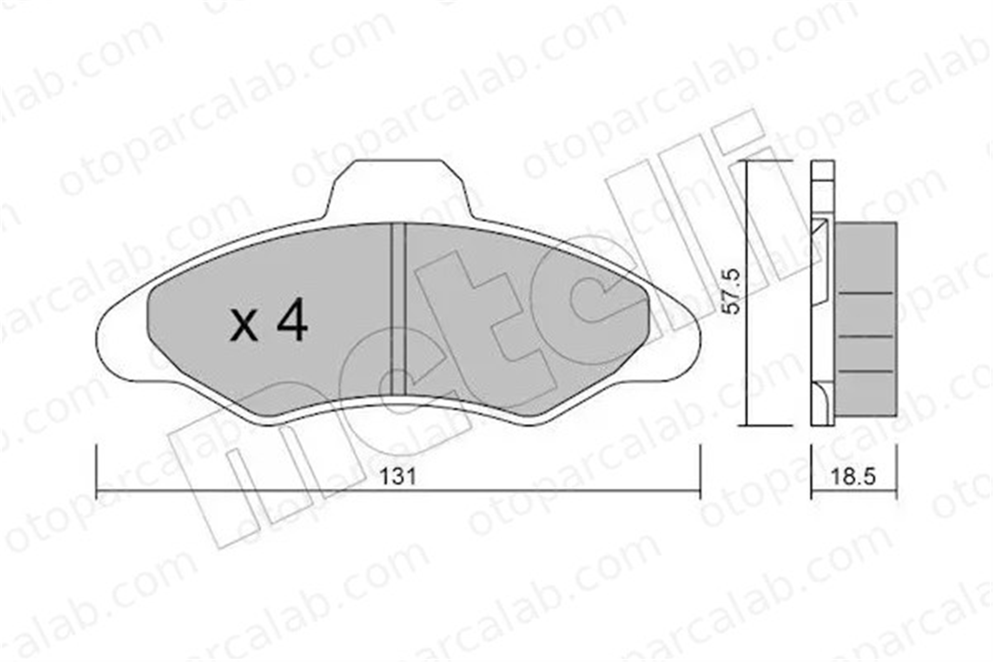 FORD ORJINAL 91AB2200LA Fren Disk Balata Arka FORD ESCORT V ORION III 91AB2200LA 1015598