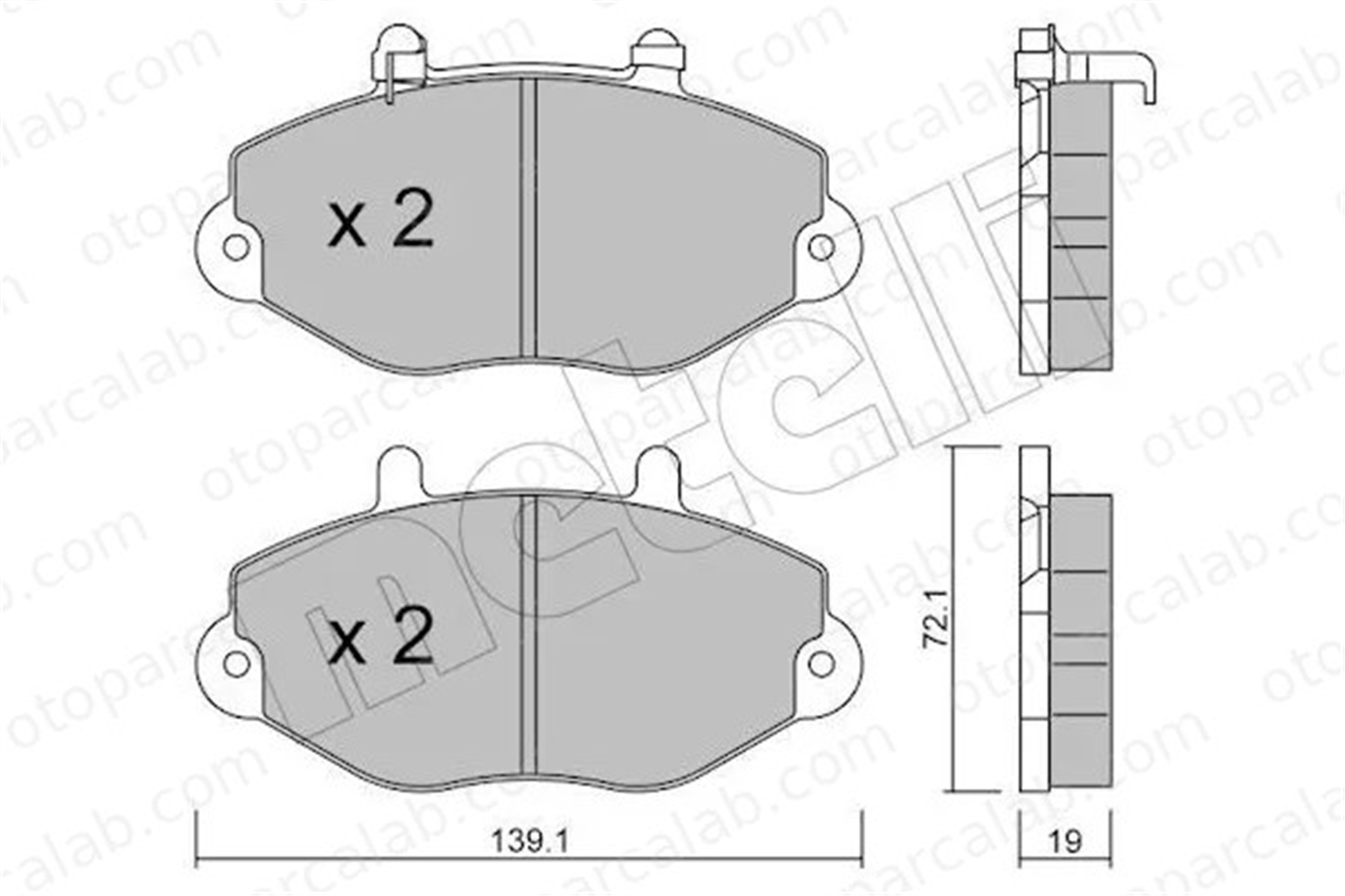 FORD ORJINAL 93VX2K021BB Fren Disk Balata Ön FORD TRANSIT Minibüs/Otobüs TRANSIT Panelvan/Van 93VX2K021BB 1074972