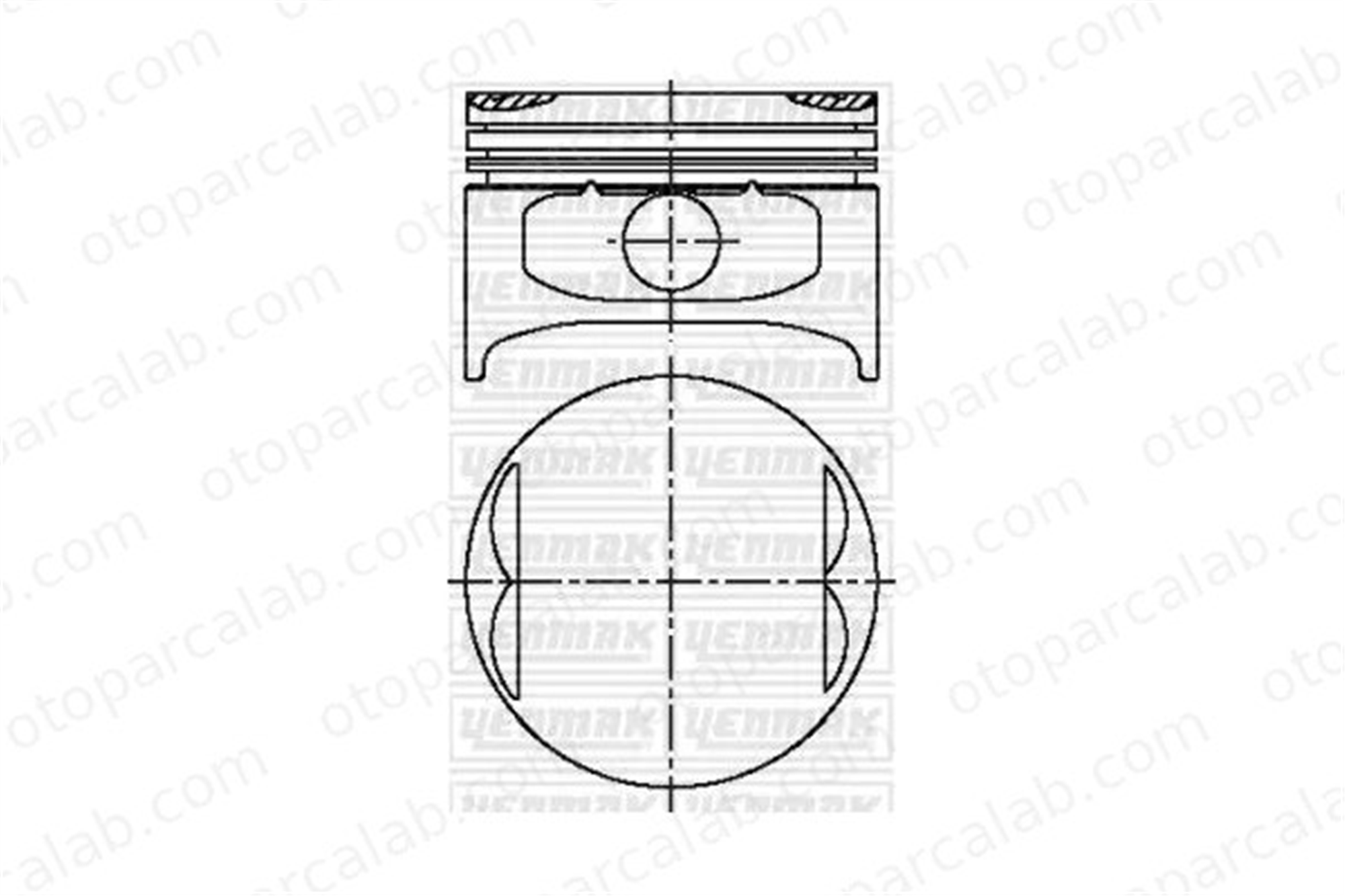 FORD ORJINAL 95WM6102AA Piston FORD SIERRA II SIERRA II Turnier 95WM6102AA 6154082