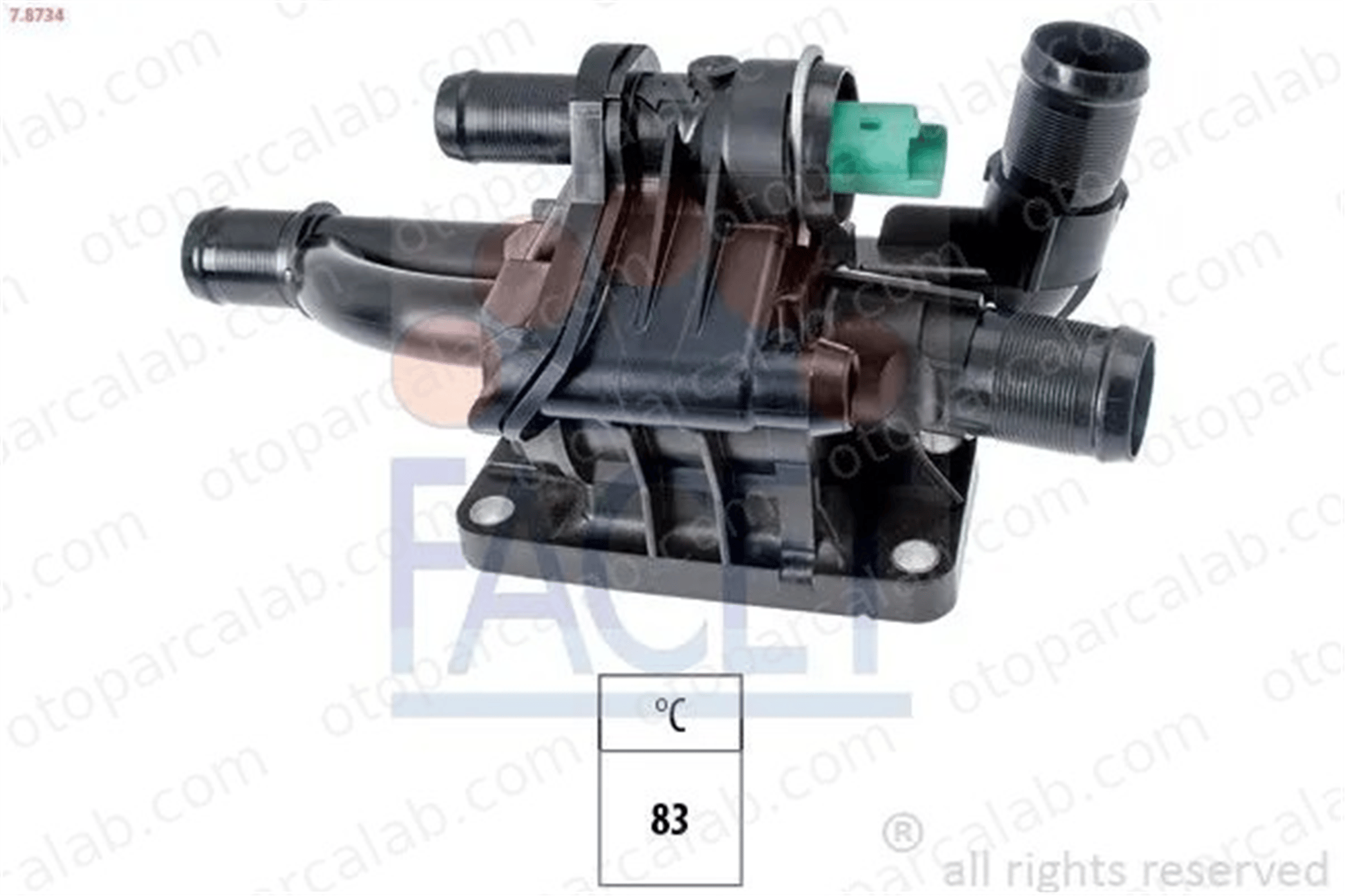 FORD ORJINAL 9M5Q8A586BA Termostat 83 °C FORD FIESTA VI ECOSPORT 9M5Q8A586BA 9660660380