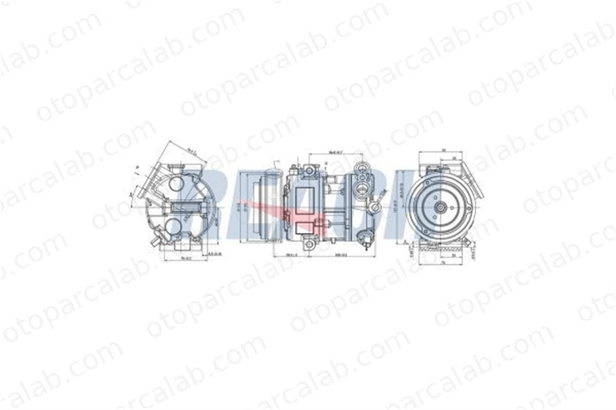 FORD ORJINAL 9S5119D623BA Klima Kompresörü FIAT DOBLO Cargo PUNTO EVO 9S5119D623BA 1537745