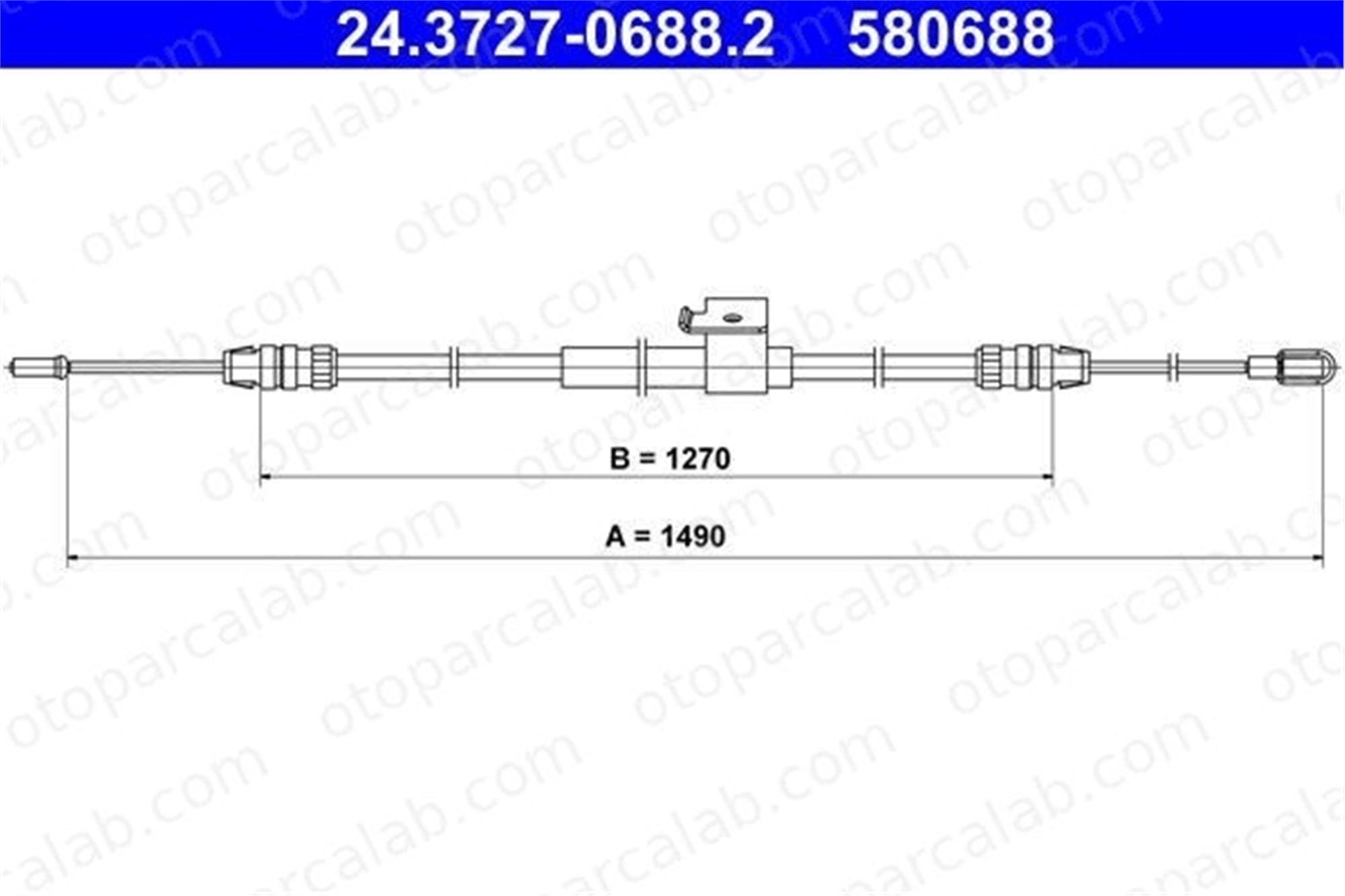 FORD ORJINAL BK312A635AF El Fren Teli Arka Sağ veya Sol FORD TRANSIT V363 Panelvan/Van TRANSIT V363 Platform şasi BK312A635AF 1816175