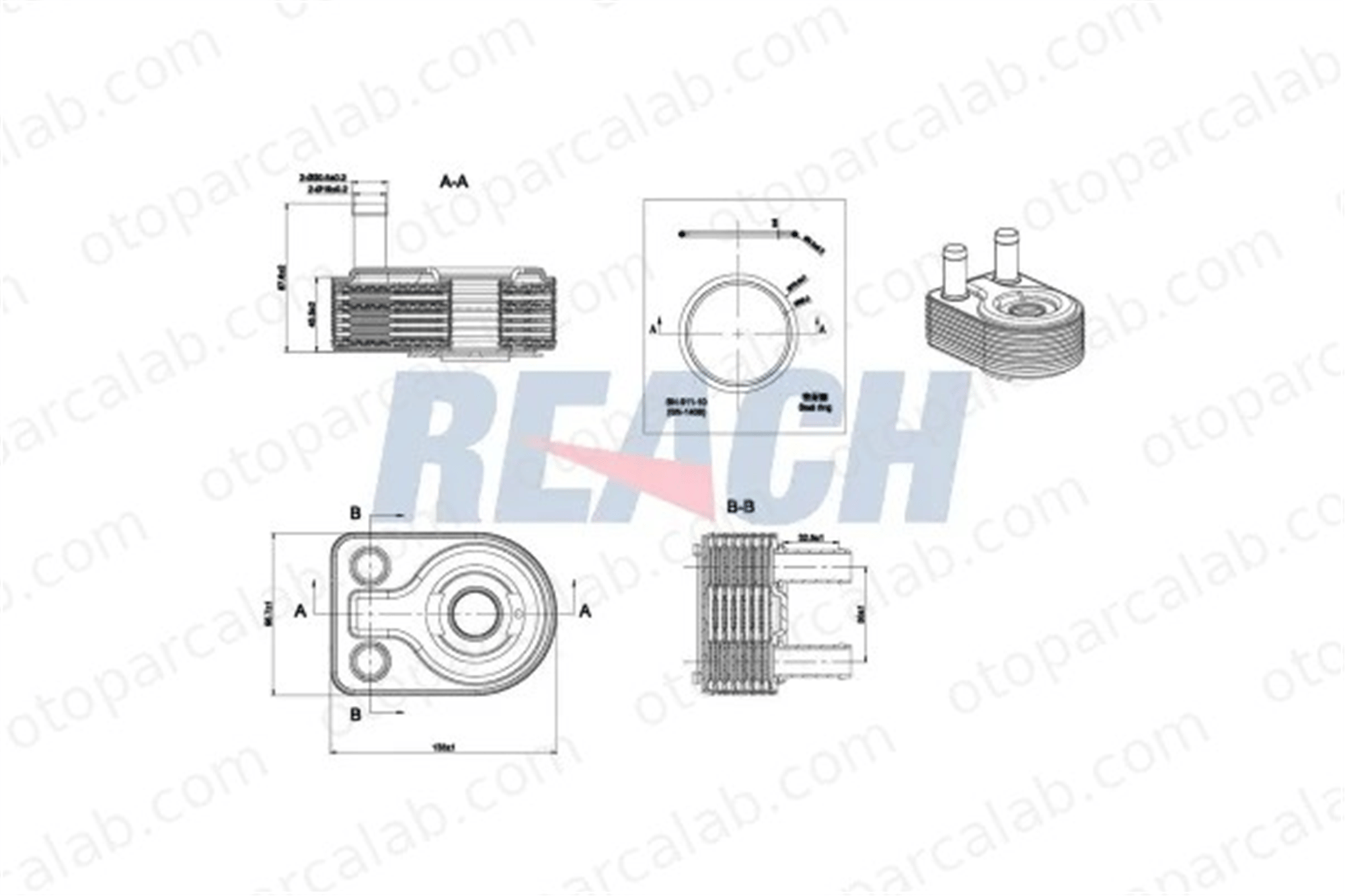 FORD ORJINAL CM5G6B856FA Motor Yağ Soğutucu FORD B-MAX ECOSPORT CM5G6B856FA 1761091