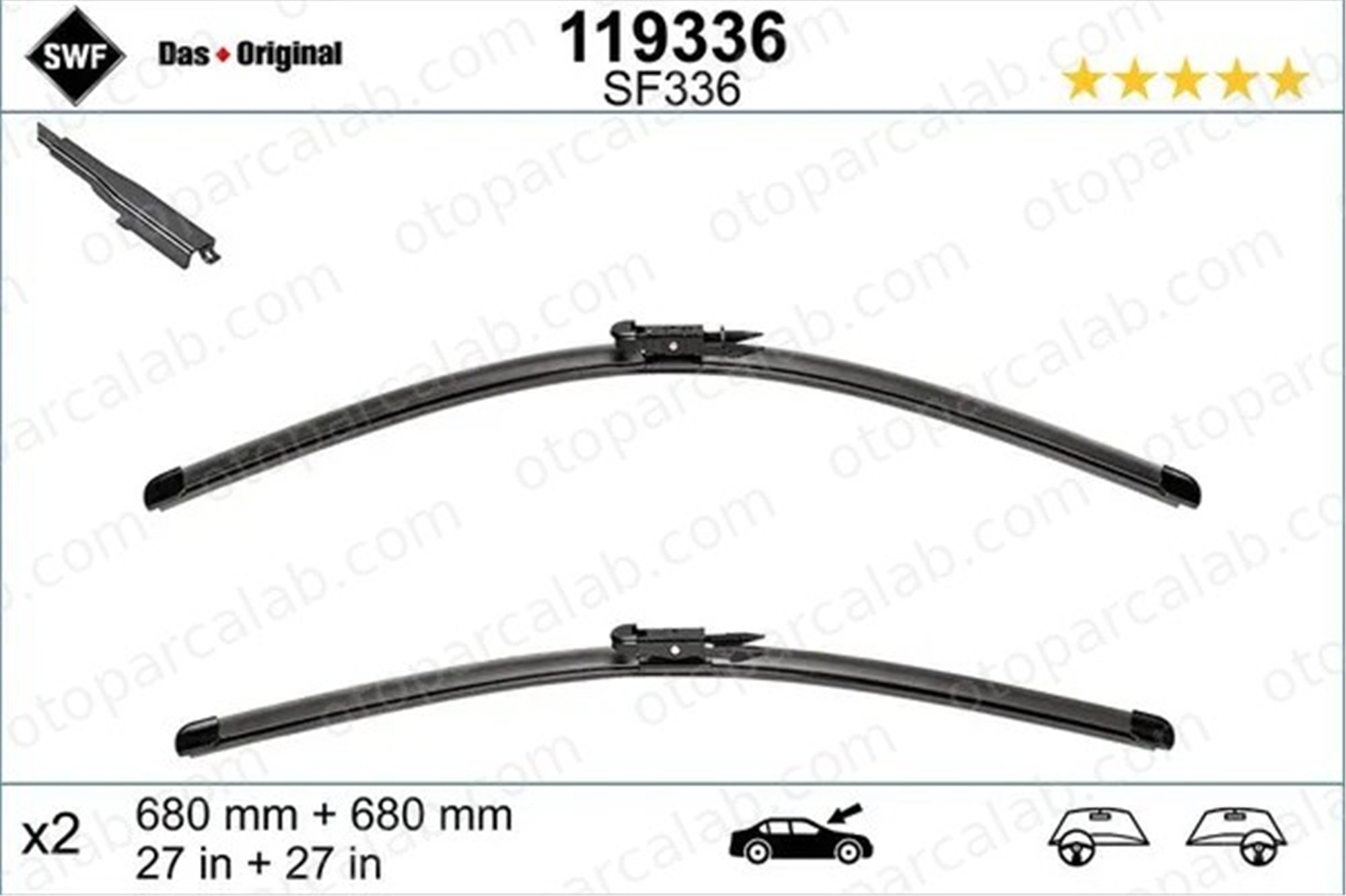 FORD ORJINAL DS7317528BC Silecek Süpürgesi Ön 660 mm - 26 inç MERCEDES-BENZ E-SERISI E-SERISI T-Model DS7317528BC 4L1955425A