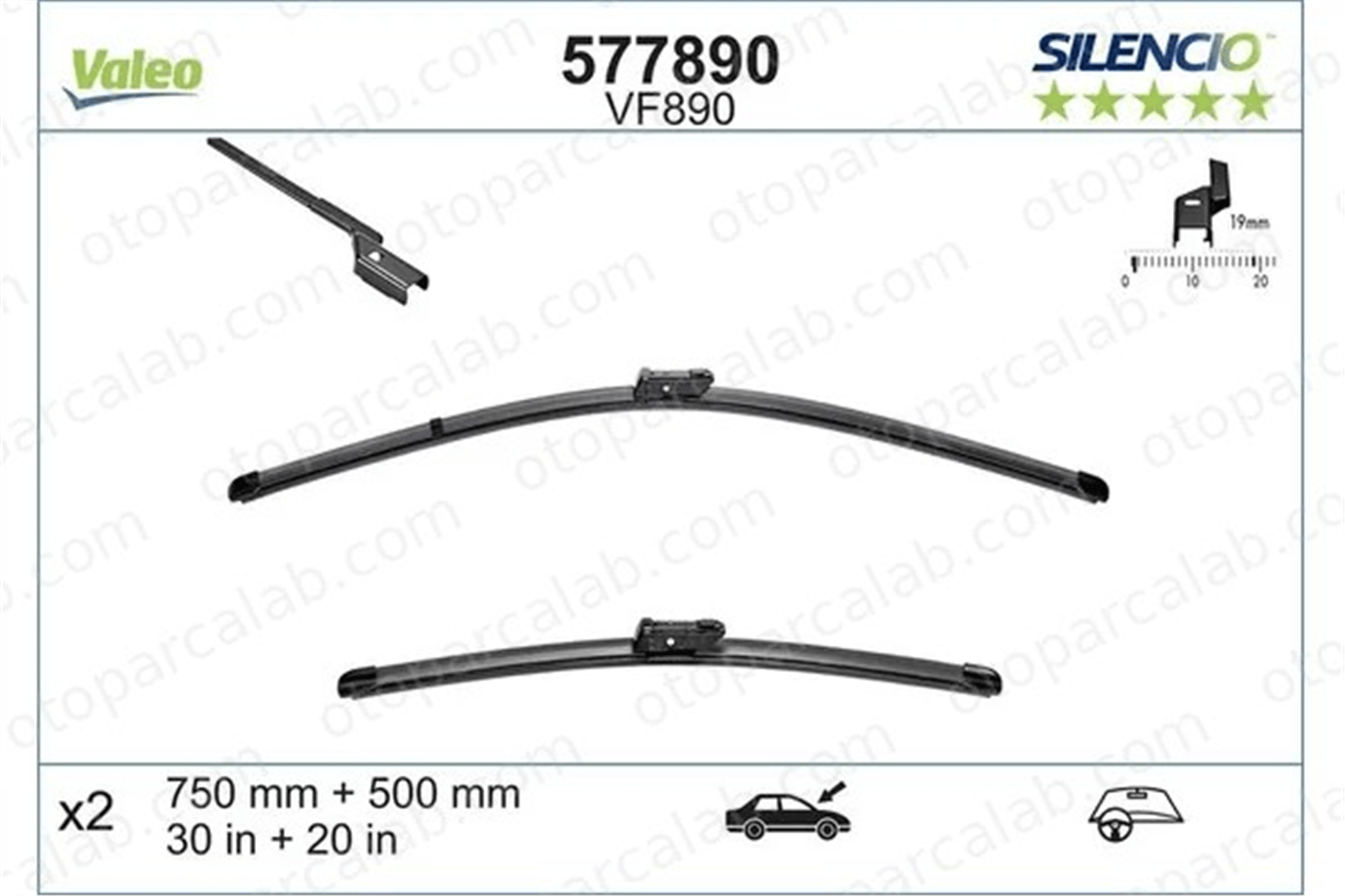 FORD ORJINAL GK3JS17528AA Silecek Süpürgesi Ön FORD TRANSIT V363 Panelvan/Van TRANSIT V363 Platform şasi BK3117528FEBK3117528AD 1852939